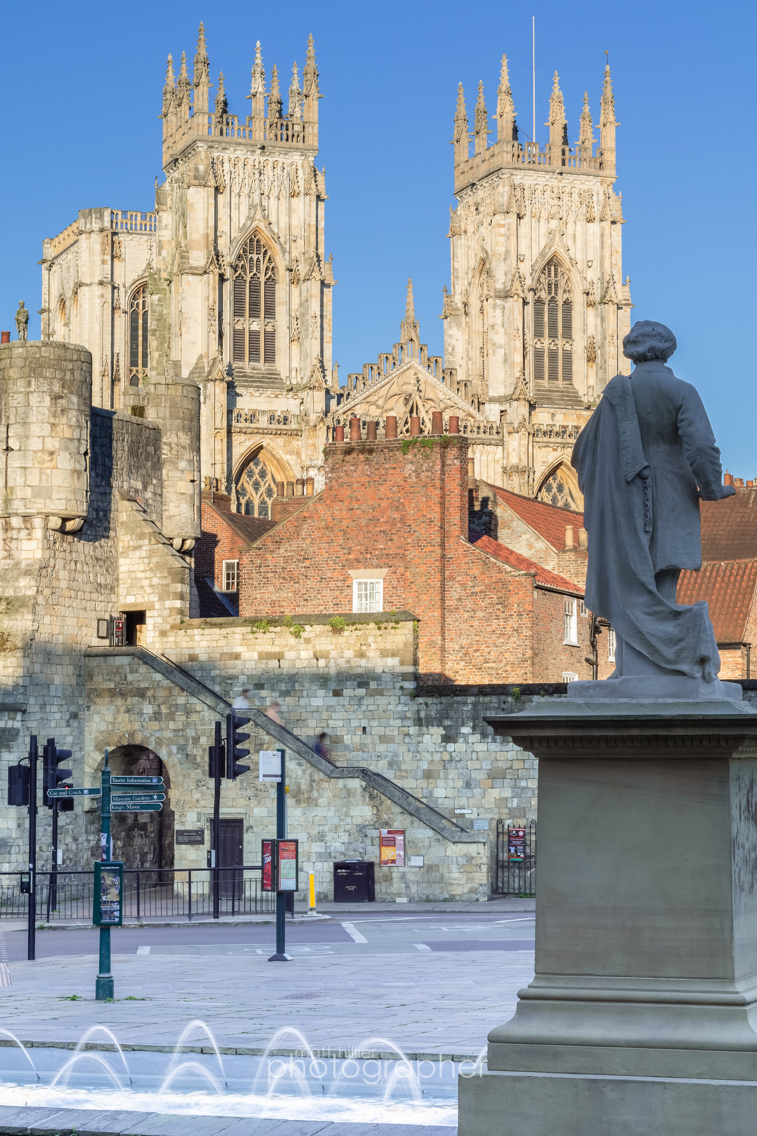 Tourists Descending the City Walls