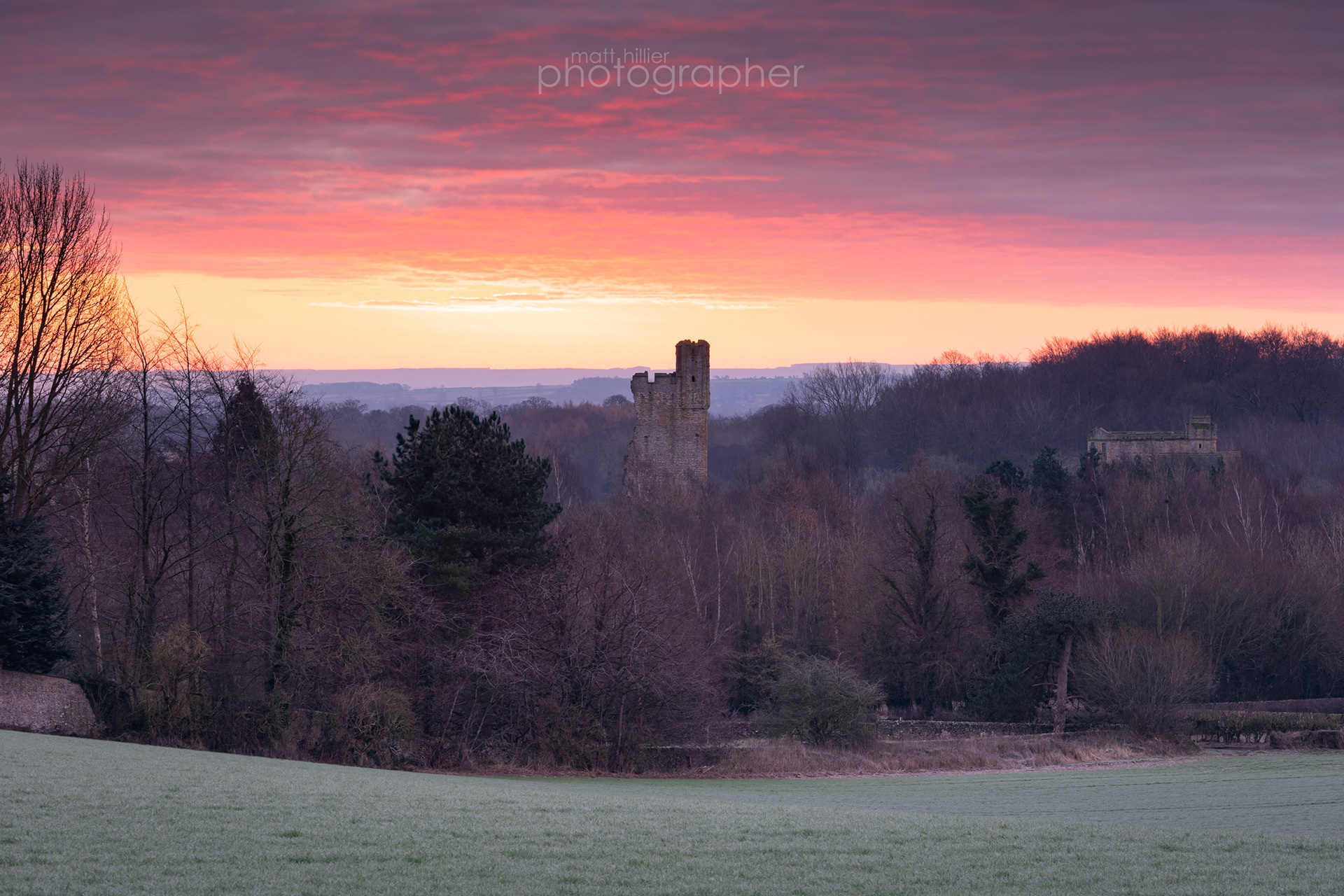 Helmsley Castle Winter Dawn