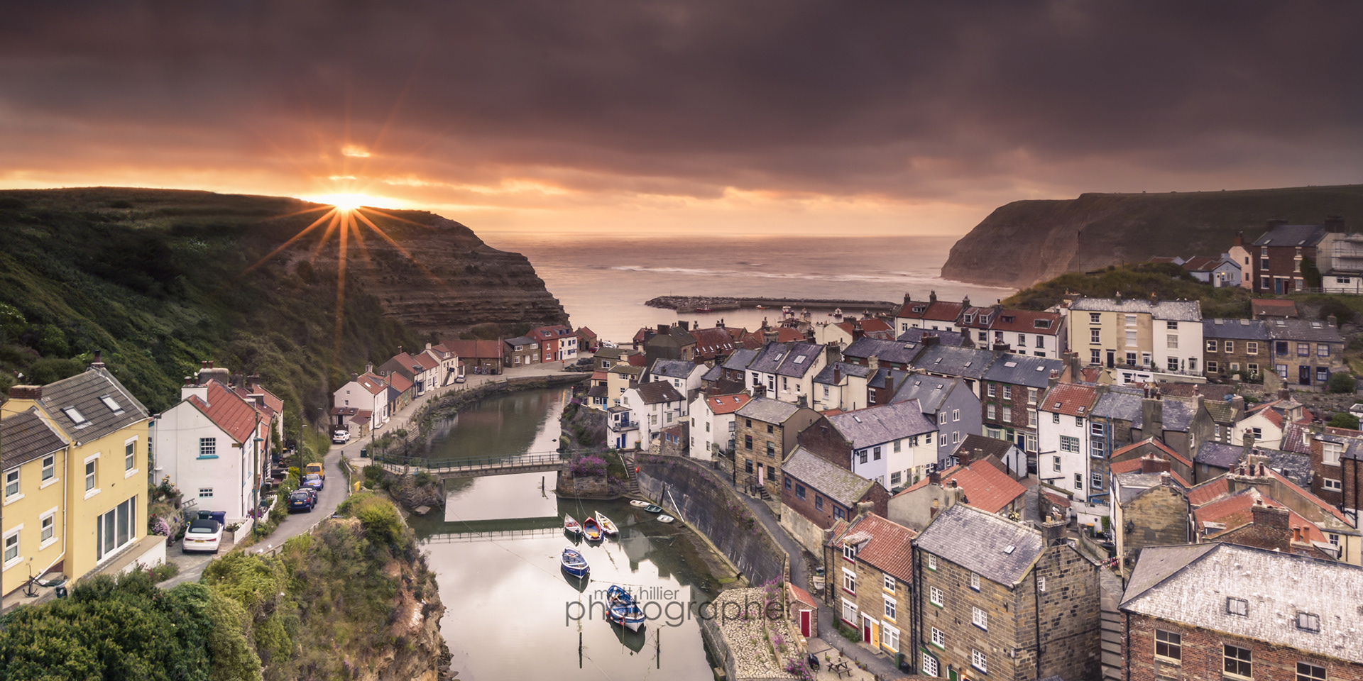 Brooding Sunrise Over Staithes