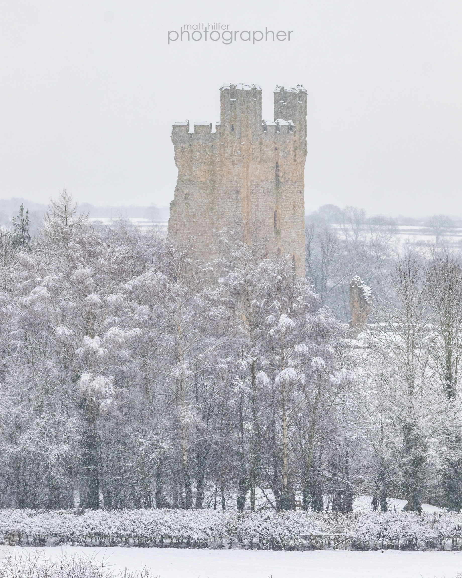 Helmsley Castle in a Blizzard II