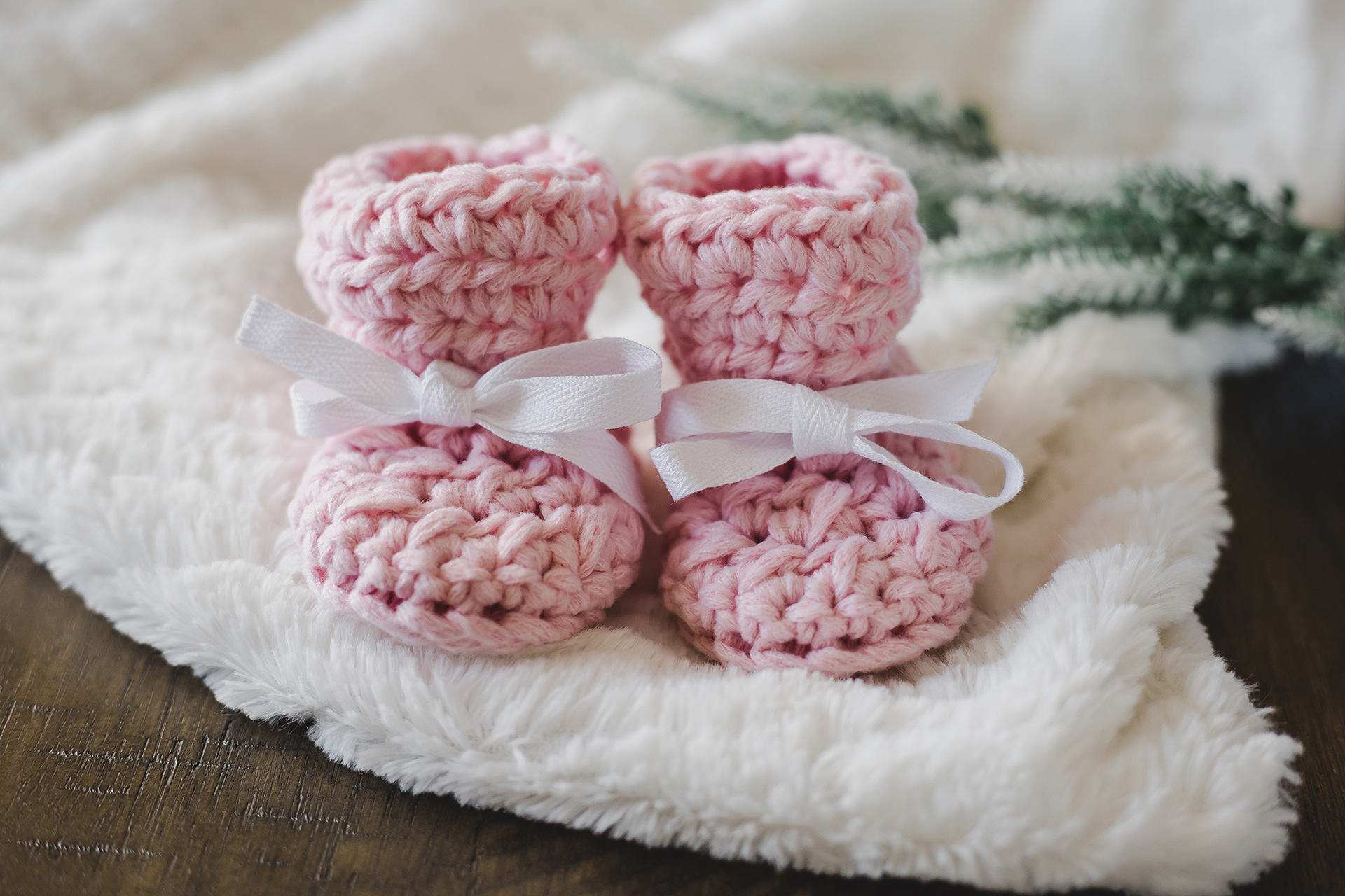 Booties courtesy of 4Sisters Creations