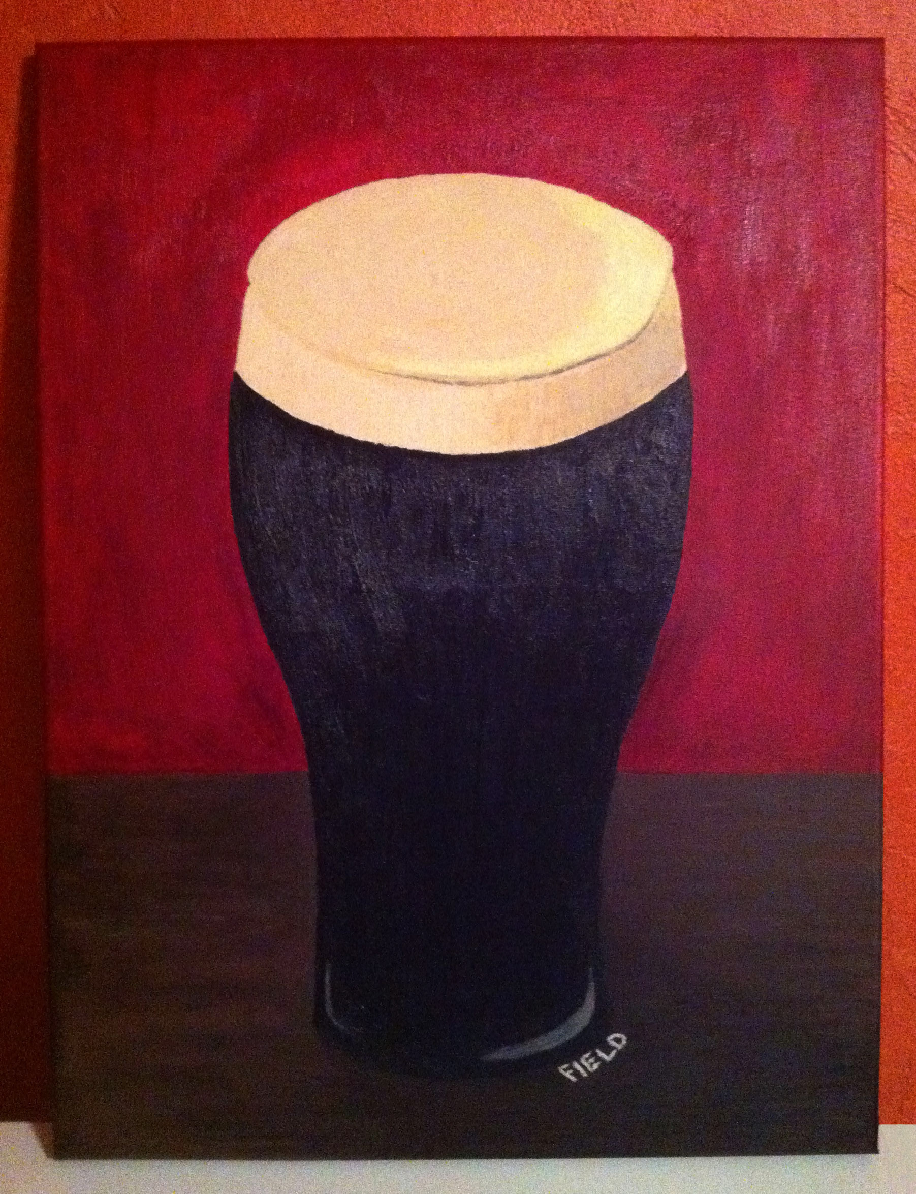 PERFECT PINT Acrylic on canvas