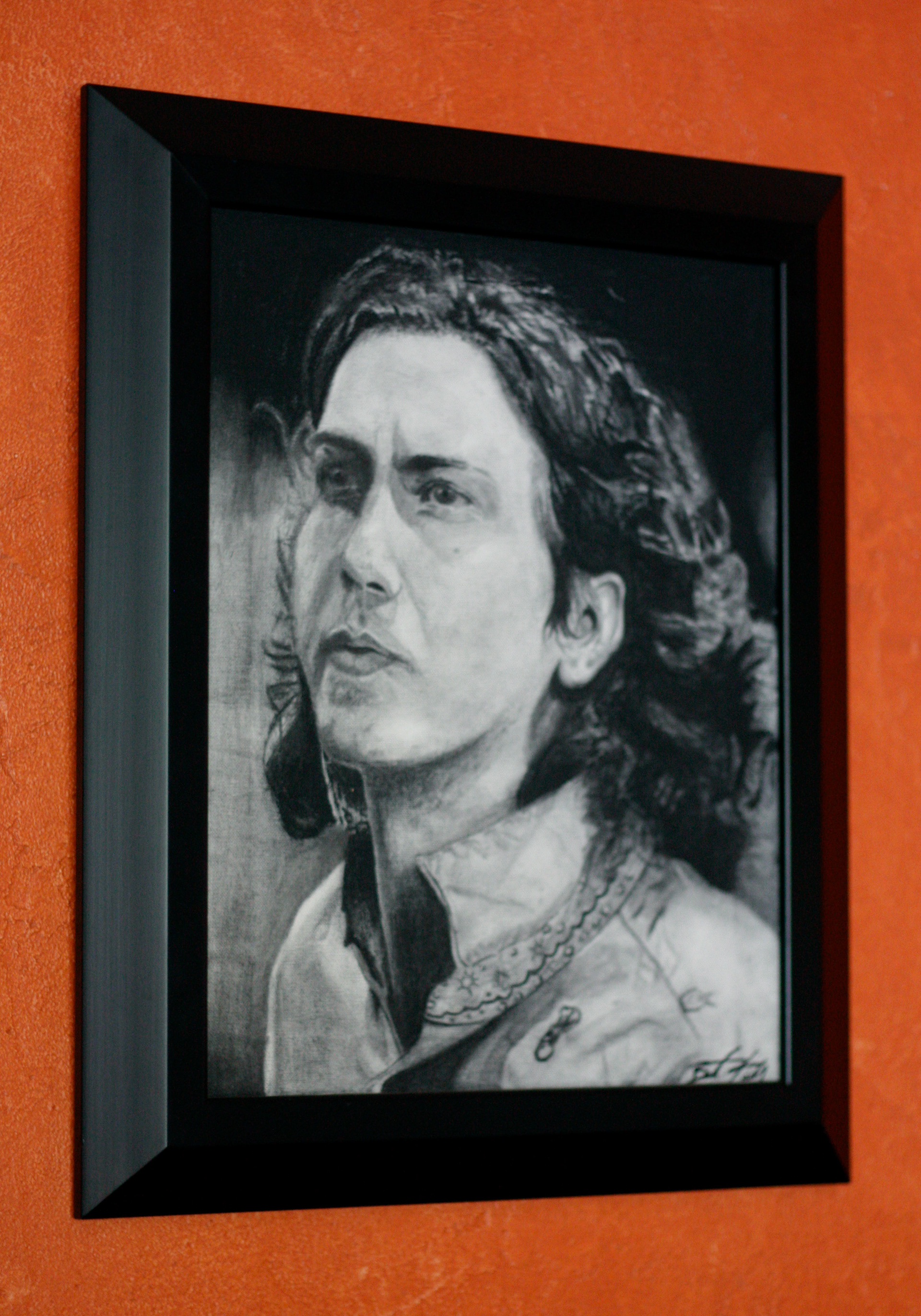 DEEP charcoal on canvas