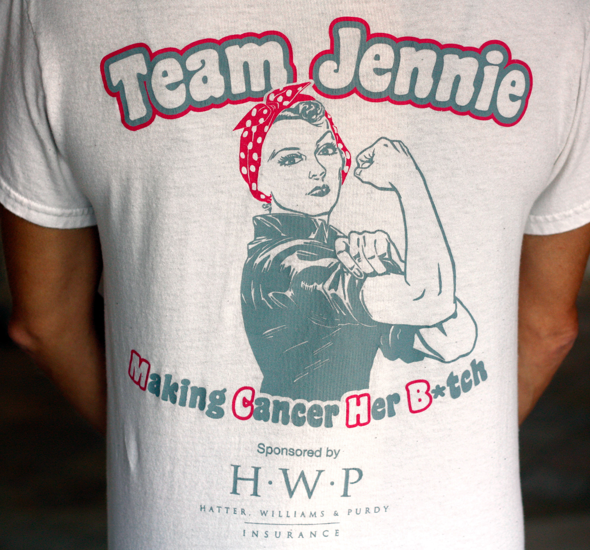 Team Jennie Cancer Walk T-shirt
