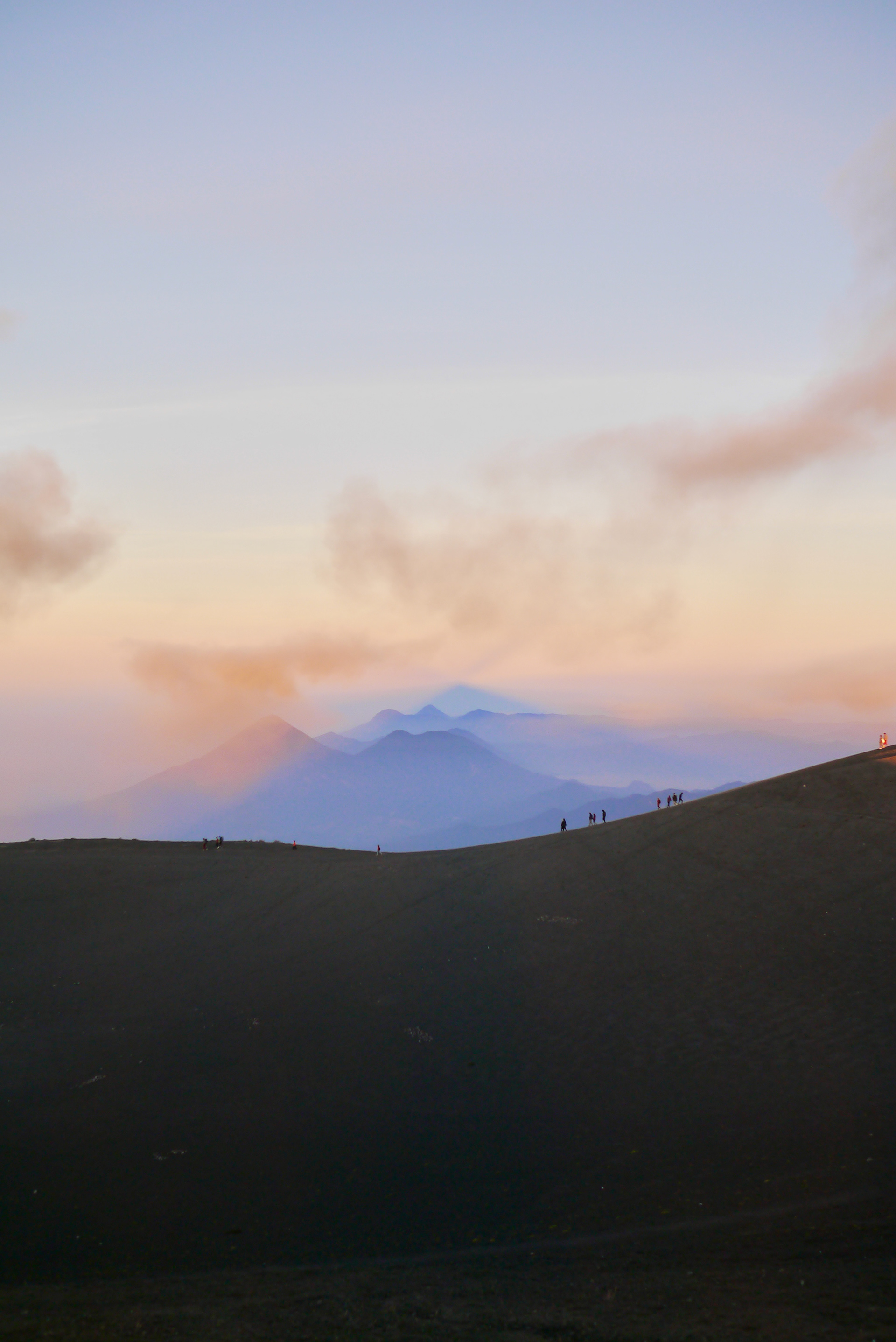 View from Volcán Acatenango summit