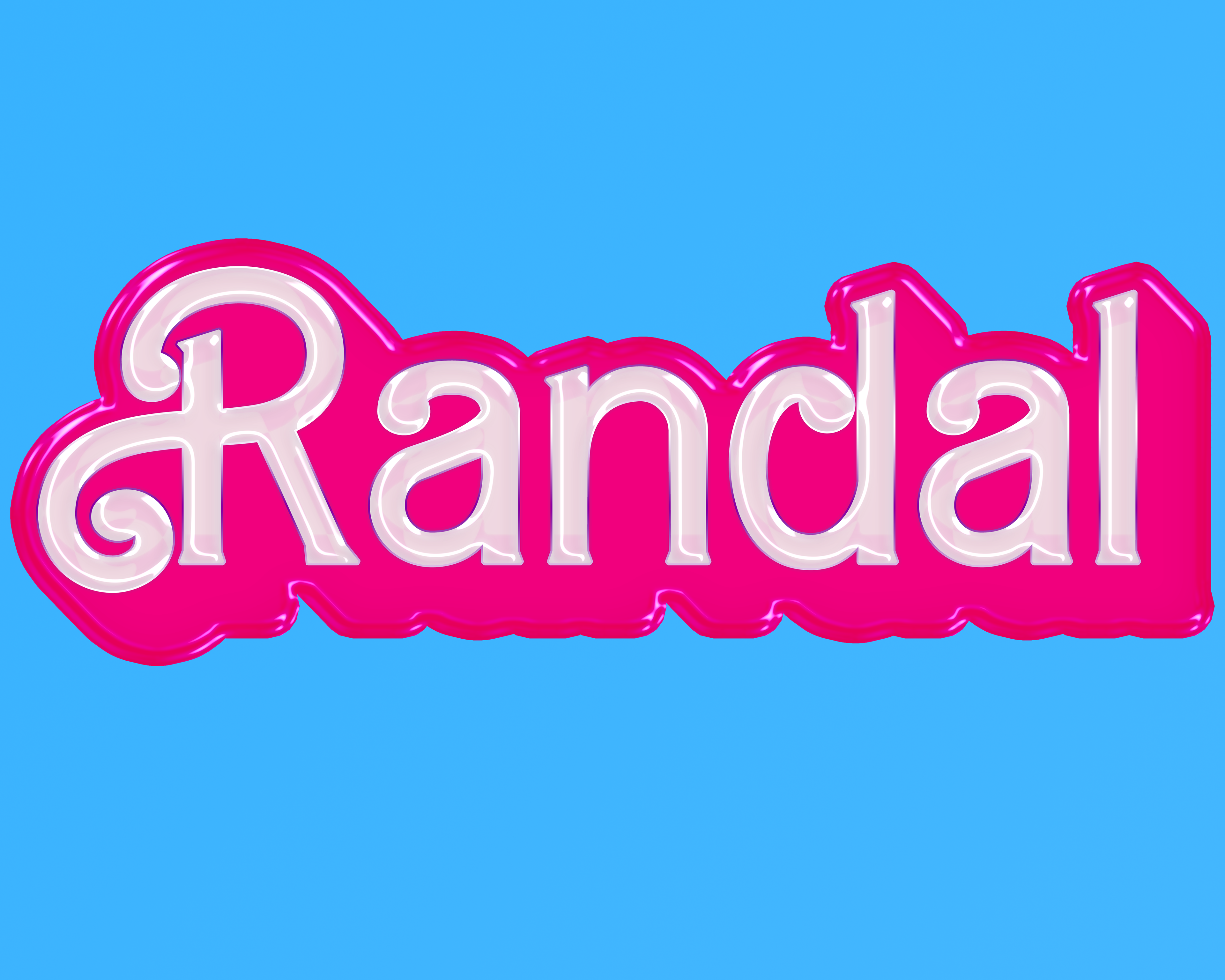 Inspired by the type of the Barbie film