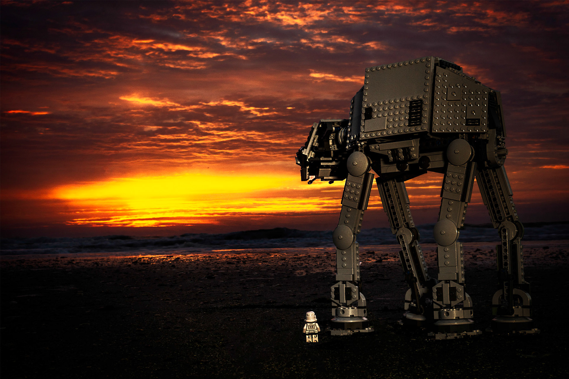 AT-AT At Sunset