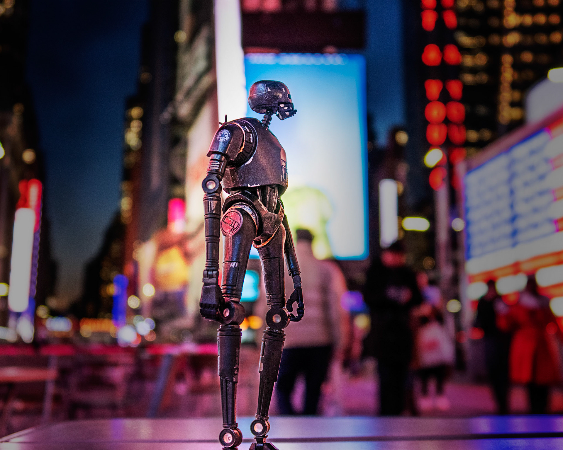 K-2SO in Times Square in New York City