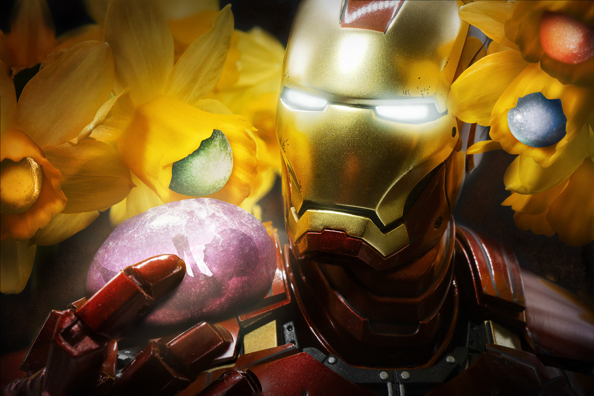 Iron Man and the alien plants