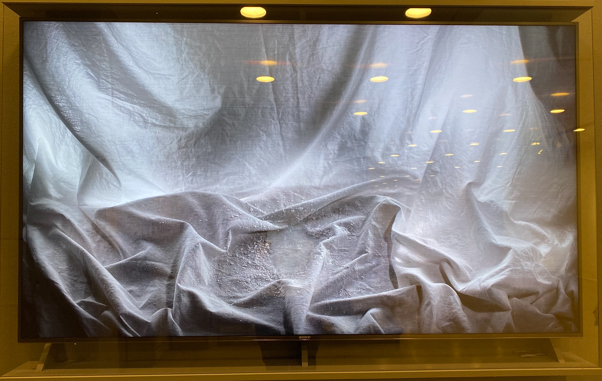 installation still on tv monitor 