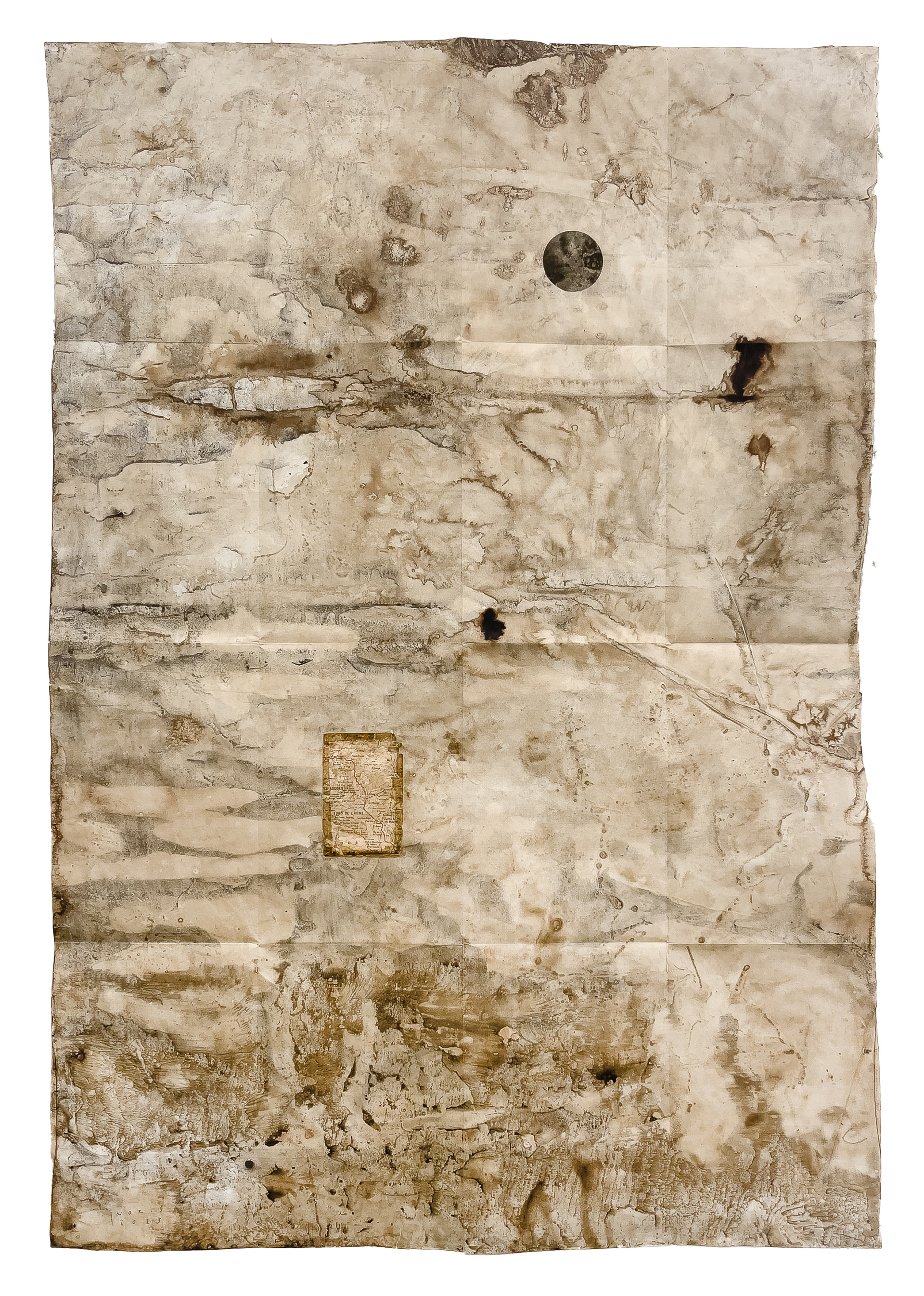 Turó de l'Home, Montseny, Catalunya. 2023, 100 x 150 cm, mixed media on paper