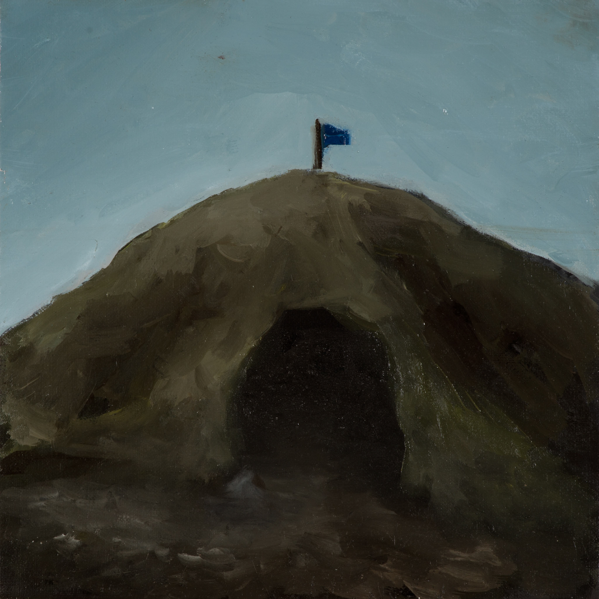 European tumulus, 2016, oil on canvas, 30x30 cm