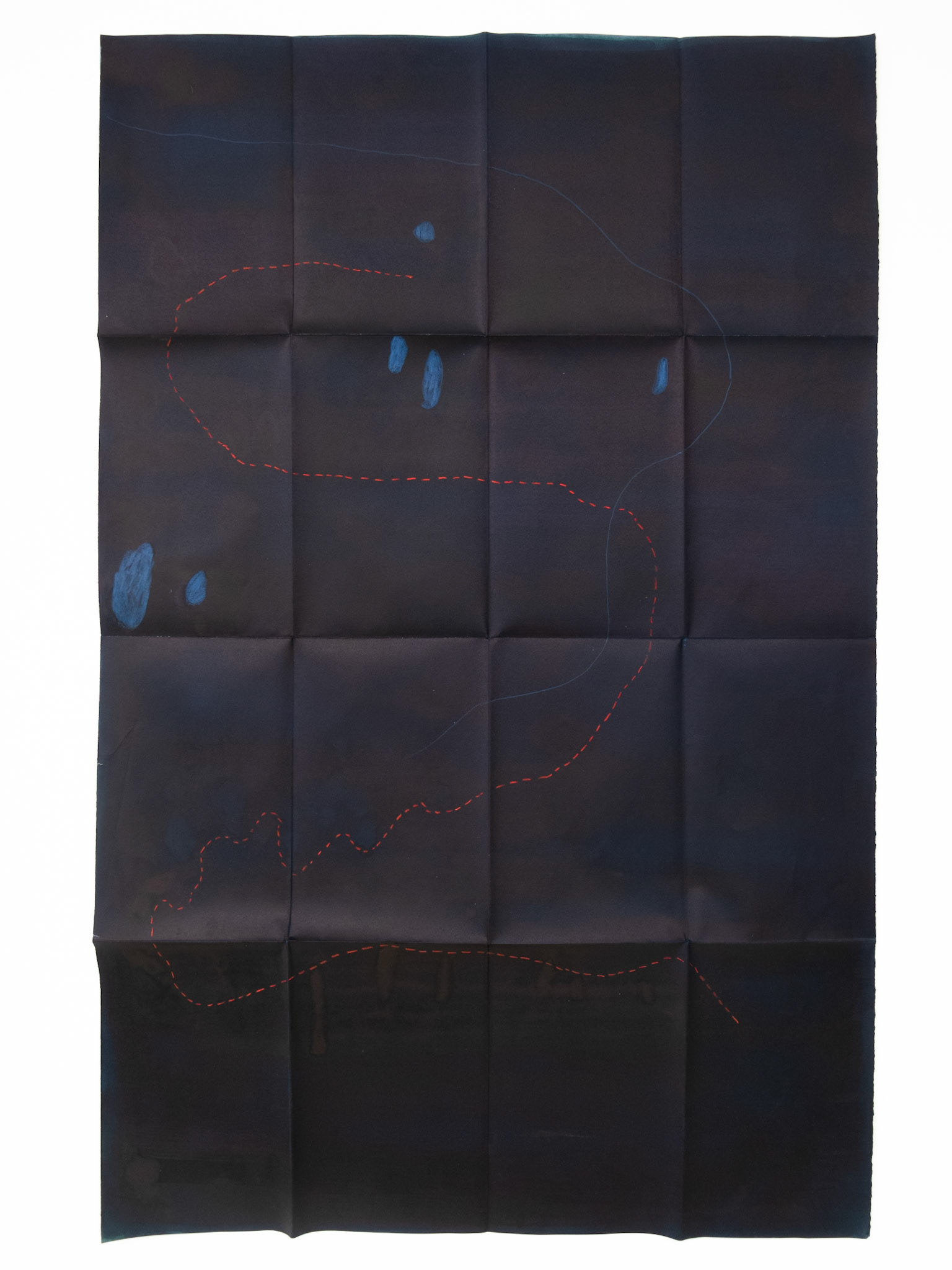 Nocturno VI, 2018, mixed media on paper, 100x70 (aprox)