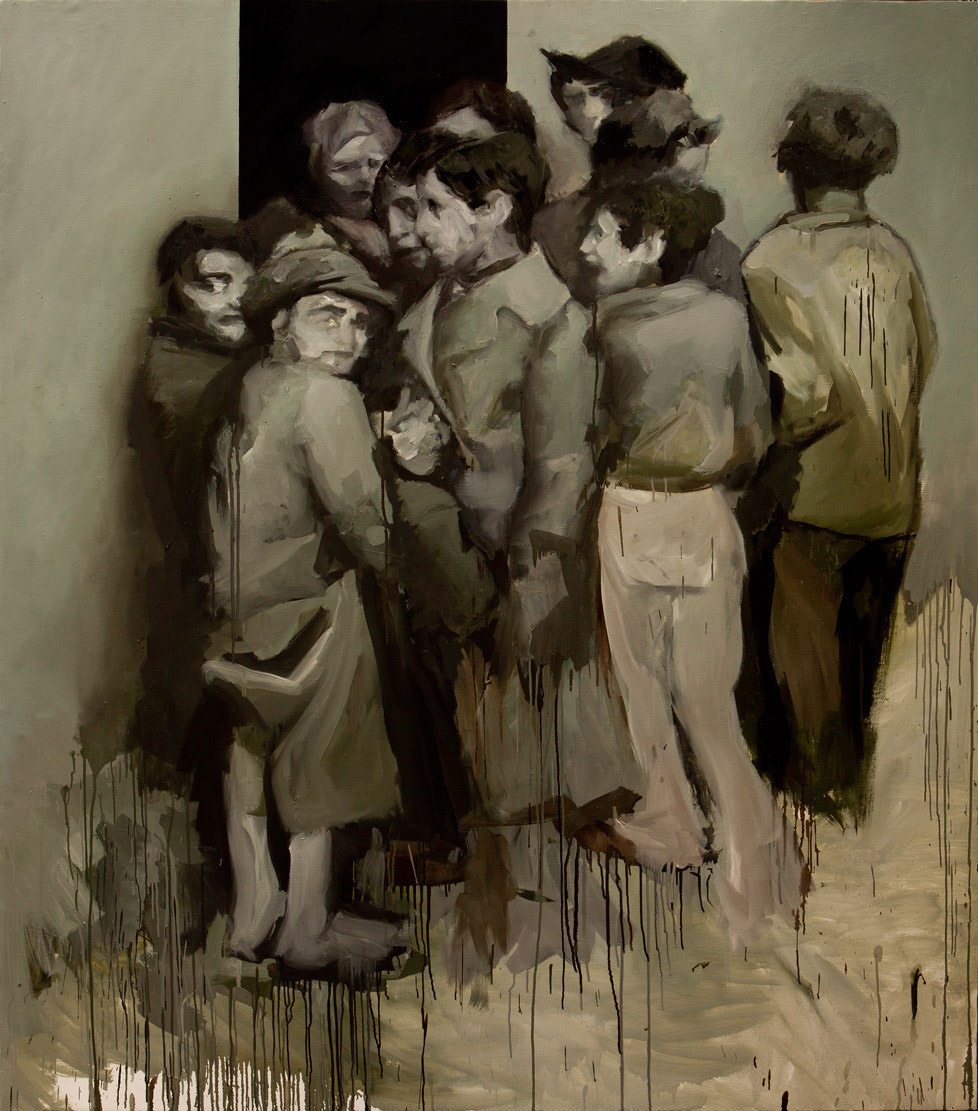 Refugees III, 2014, oil on canvas, 170x120 cm