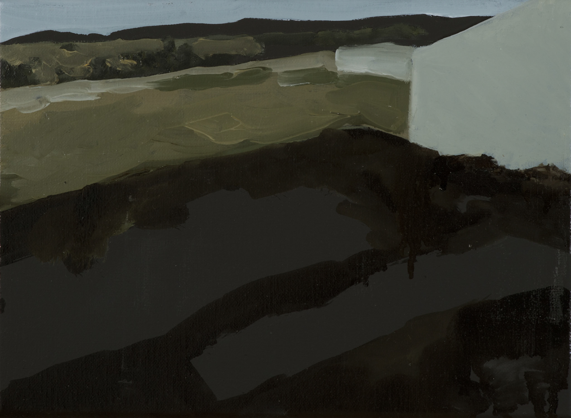 Saceruela, Ciudad Real, 2016, oil on canvas, 24x33 cm