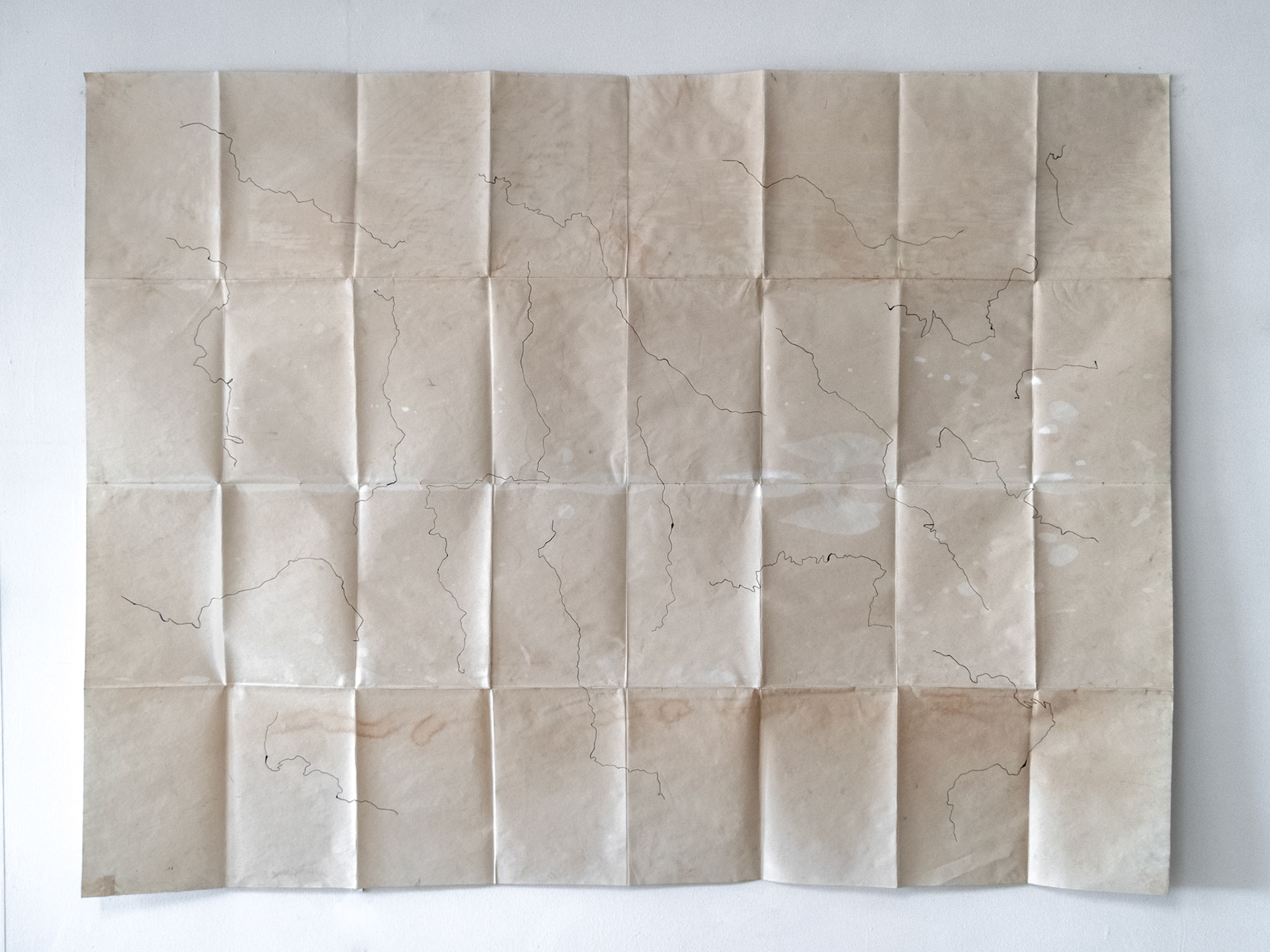 17 days (La Entrega I), 2018, mixed media on paper, 150x200 cm