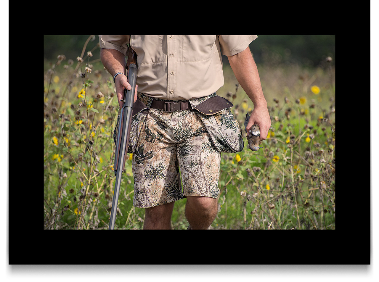GameGuard Outdoors - Dove Season Detail Shot - Model Photography by Ben Gilliand