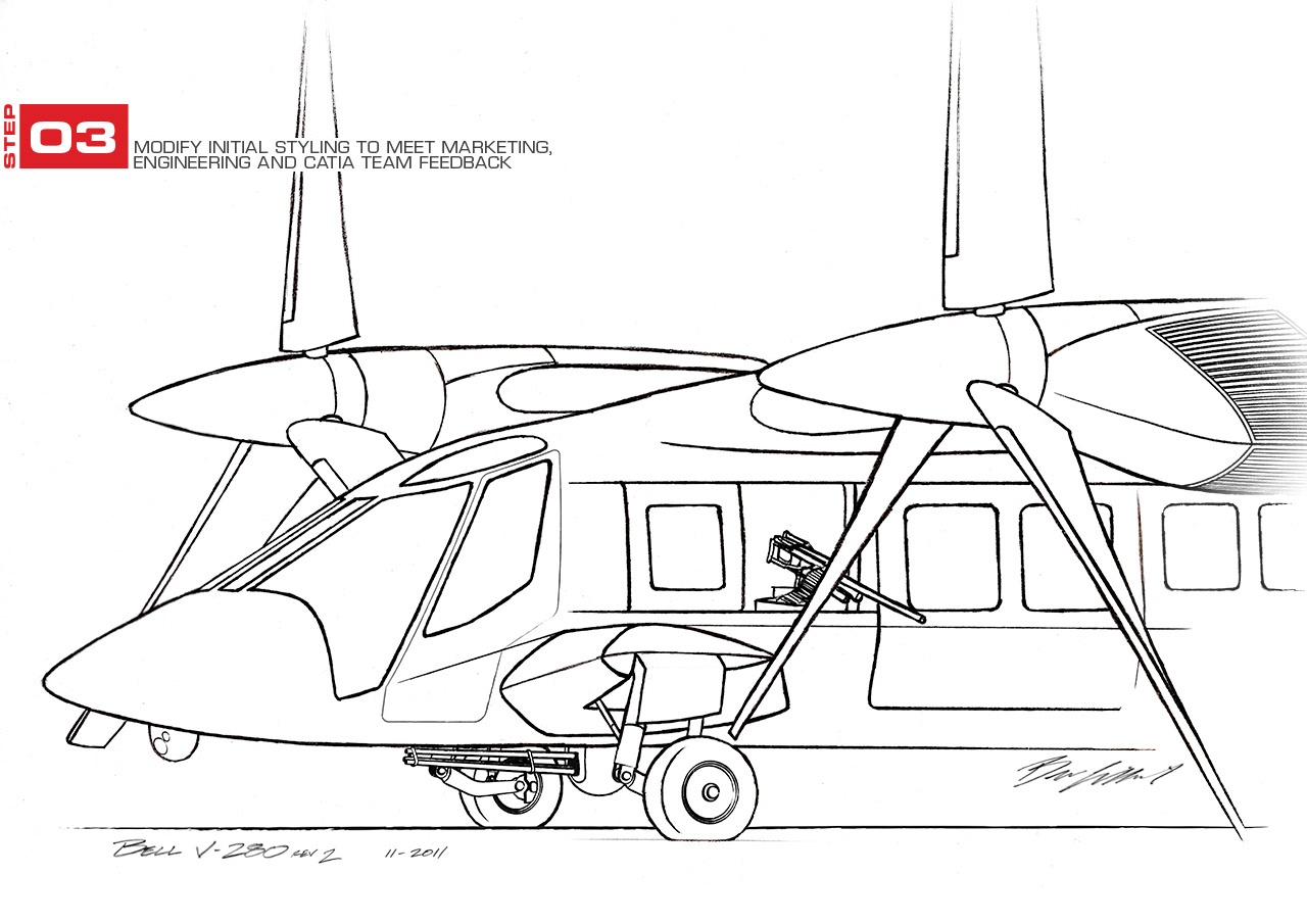 Bell V-280 Industrial Design v2 2011 by Creative Director: Ben Gilliand, BGV Agency, bgvisual.com