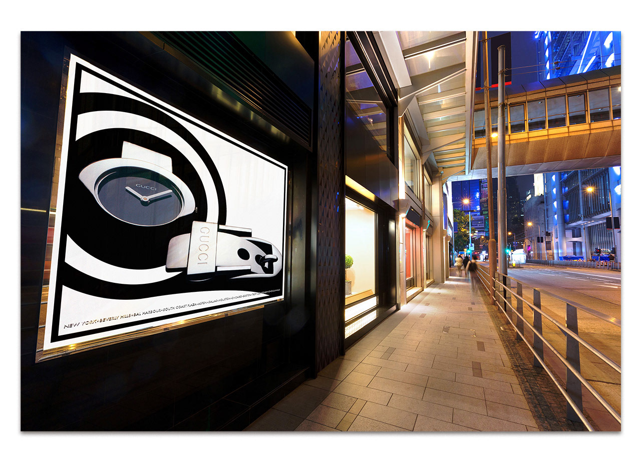 Gucci Advertising Design by: Ben Gilliand, BGV Agency, bgvisual.com