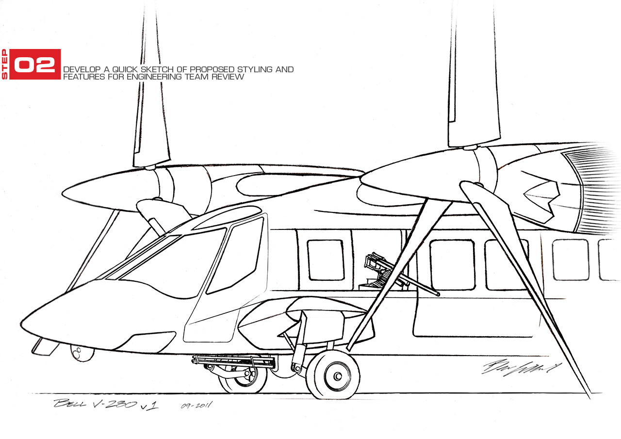 Bell V-280 Industrial Design v1 2011 by Creative Director: Ben Gilliand, BGV Agency, bgvisual.com