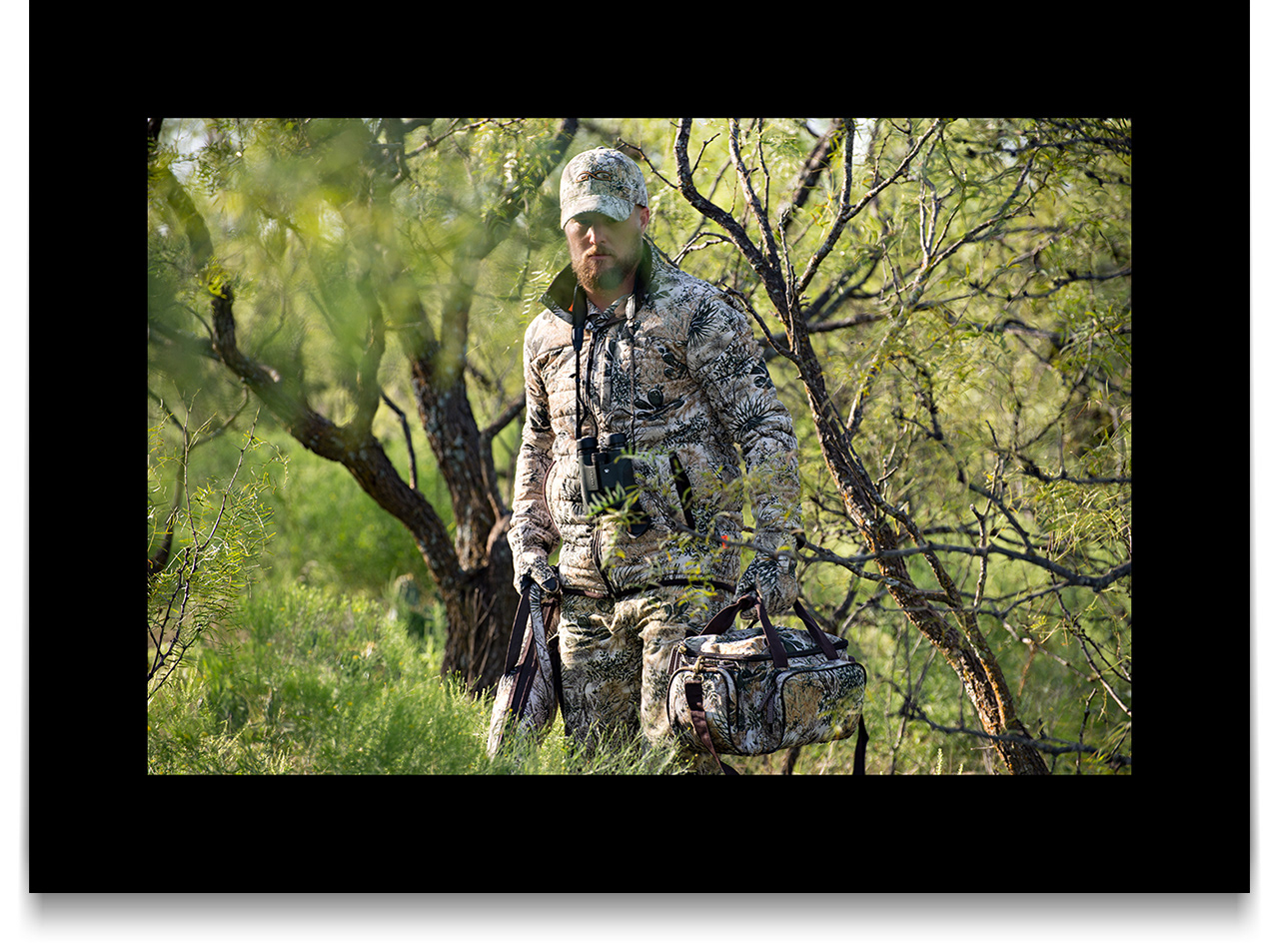 GameGuard Outdoors - Deer Hunting - Heading to the Blind - Model Photography by Ben Gilliand, BGV Agency, bgvisual.com