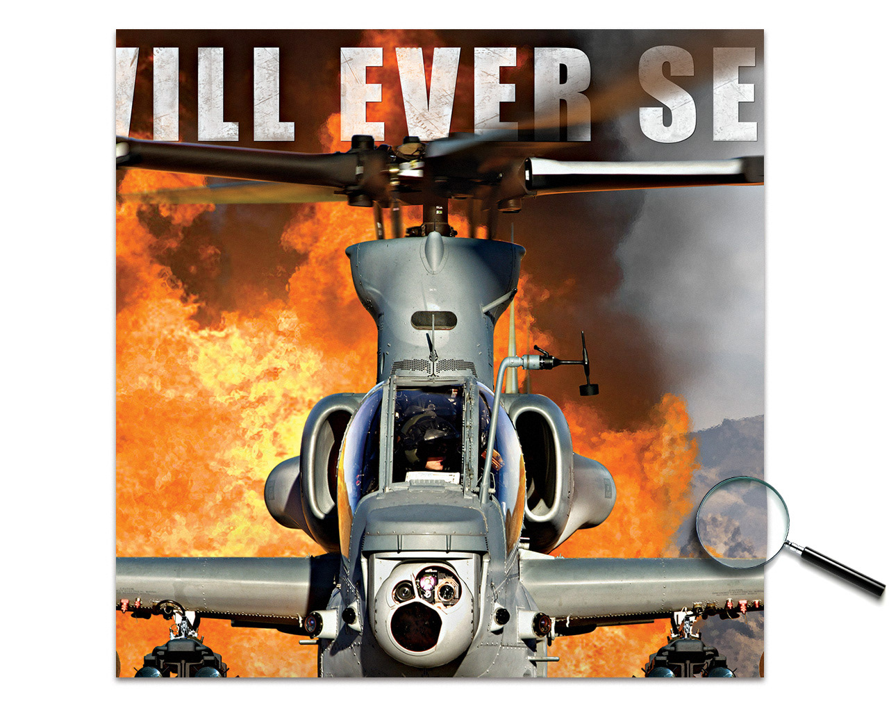 Bell Helicopter AH-1Z We Made it Beautiful Poster (detail shot) by Creative Director: Ben Gilliand, BGV Agency, bgvisual.com