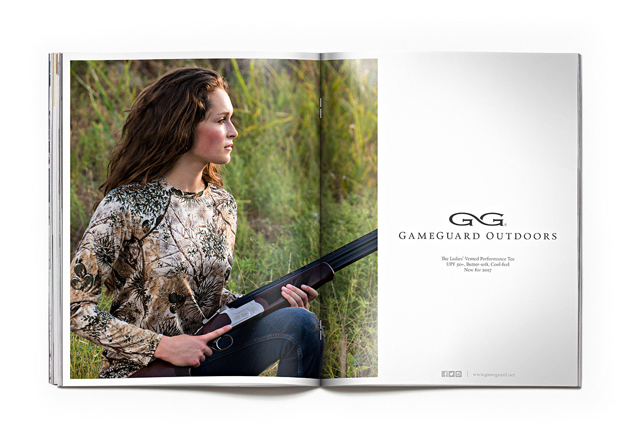 GameGuard Outdoors Magazine Ad, Advertising Design by: Ben Gilliand, BGV Agency, bgvisual.com