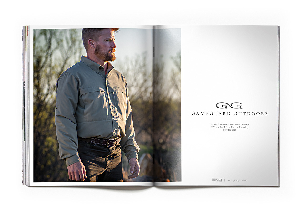 GameGuard Outdoors Magazine Ad, Advertising Design by: Ben Gilliand, BGV Agency, bgvisual.com