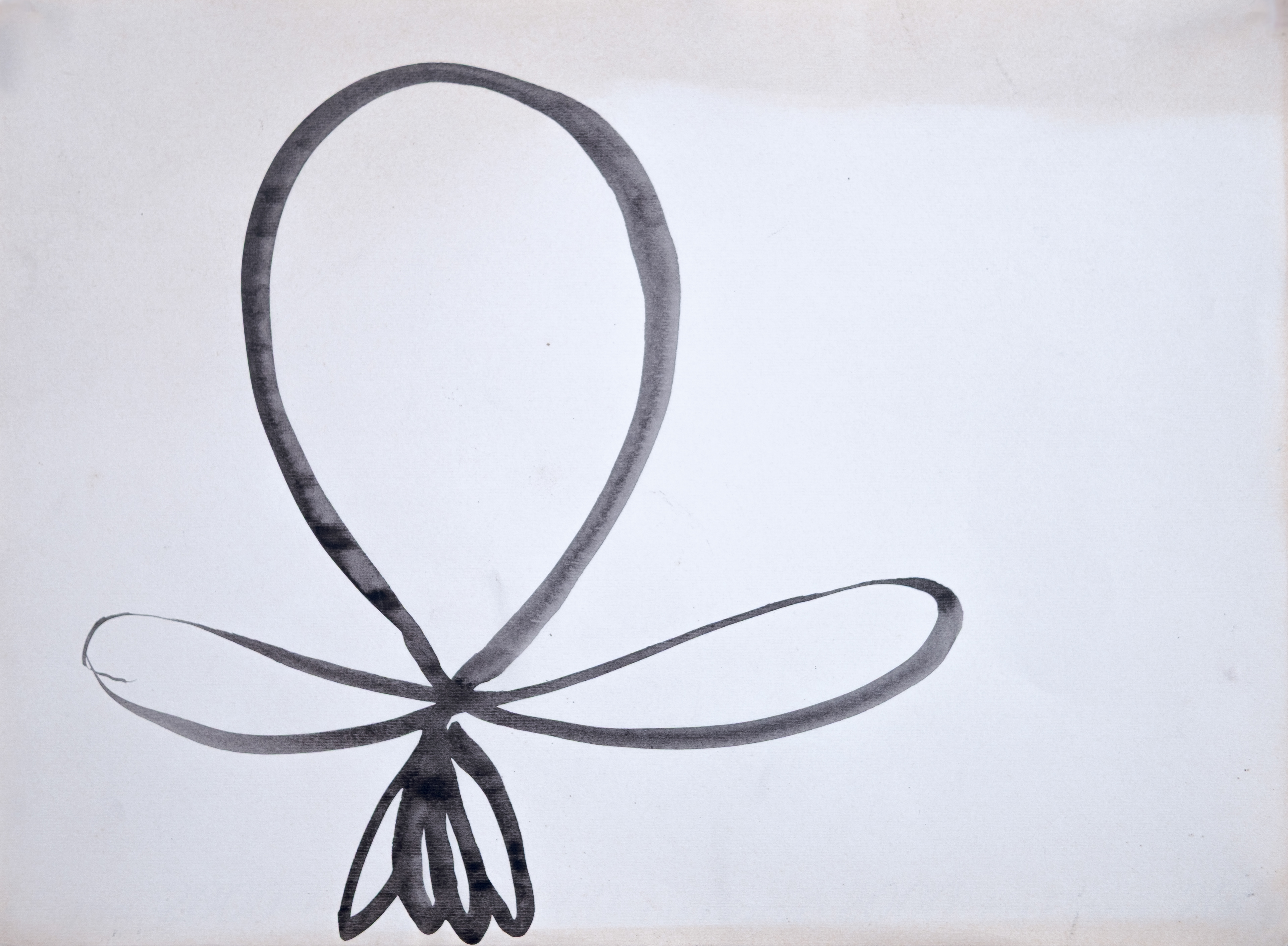 "Becoming", 1992  Acrylic on paper 9.3" x 12.8"