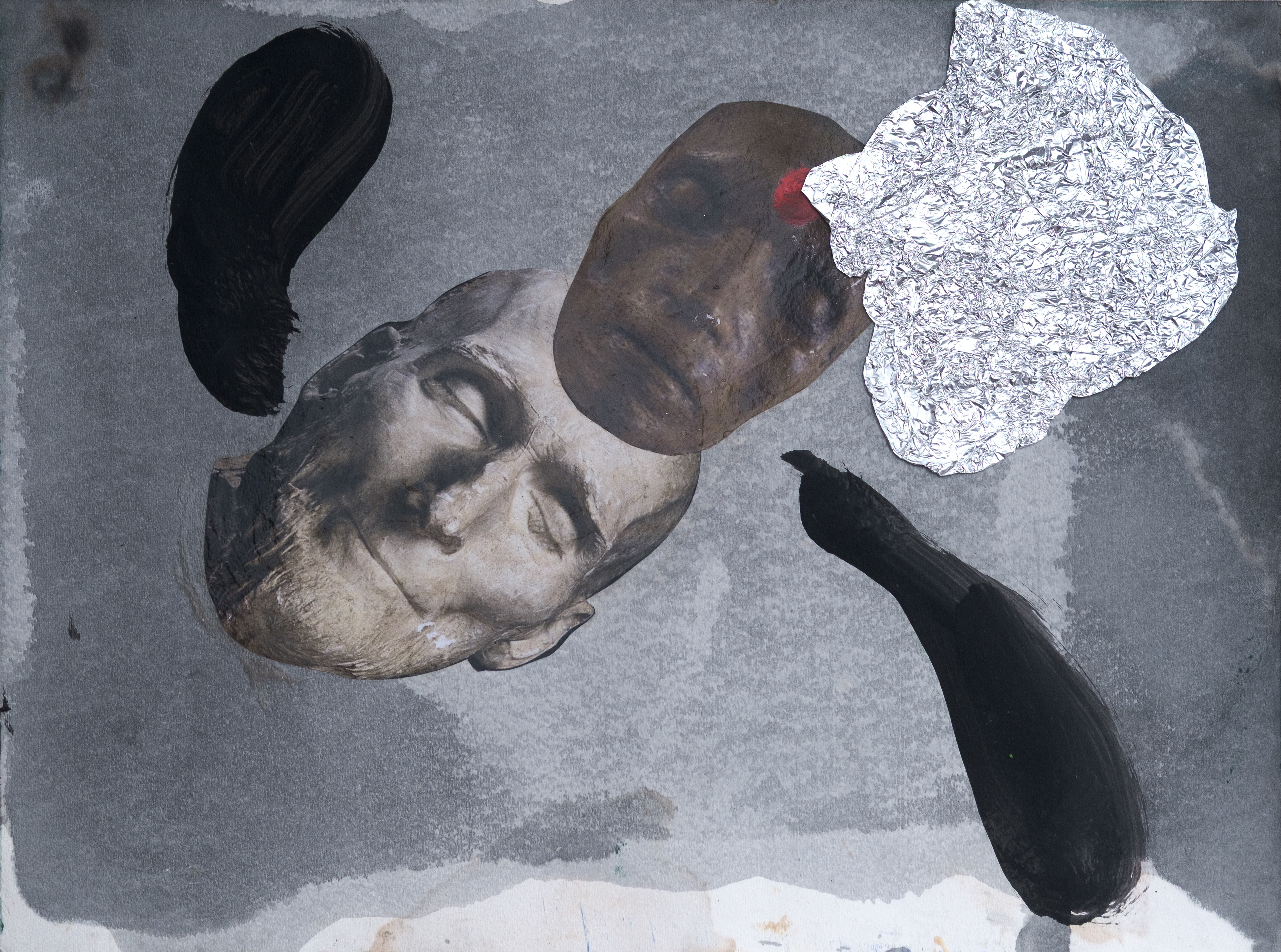 I need a double, 2020  |  Mixed media  |  18" x 24"