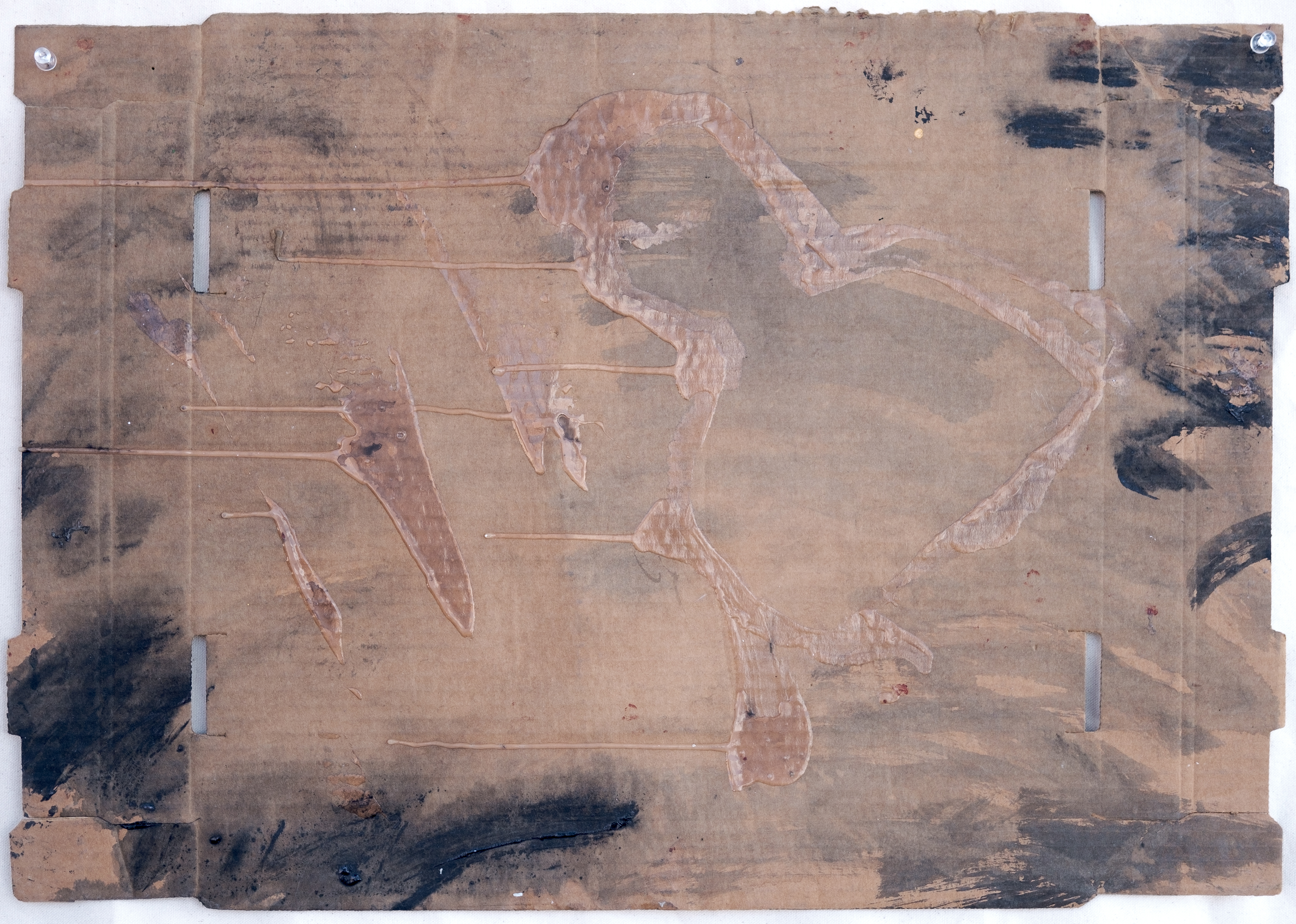 "Not yet II", 2017  |  Mixed media on paper  |  15.5" x 22"