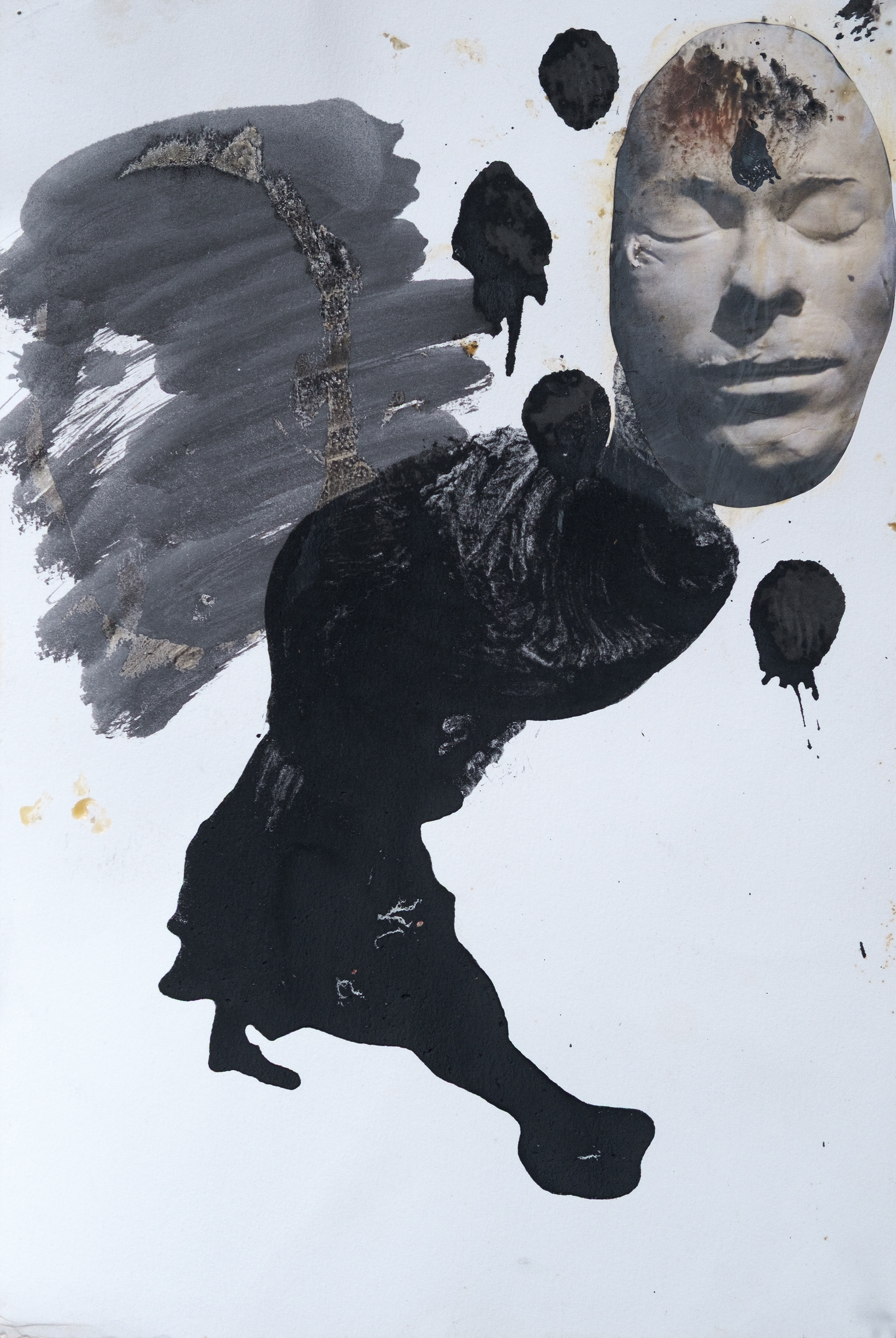 Thief, 2020  |  Mixed media  |  18" x 12"