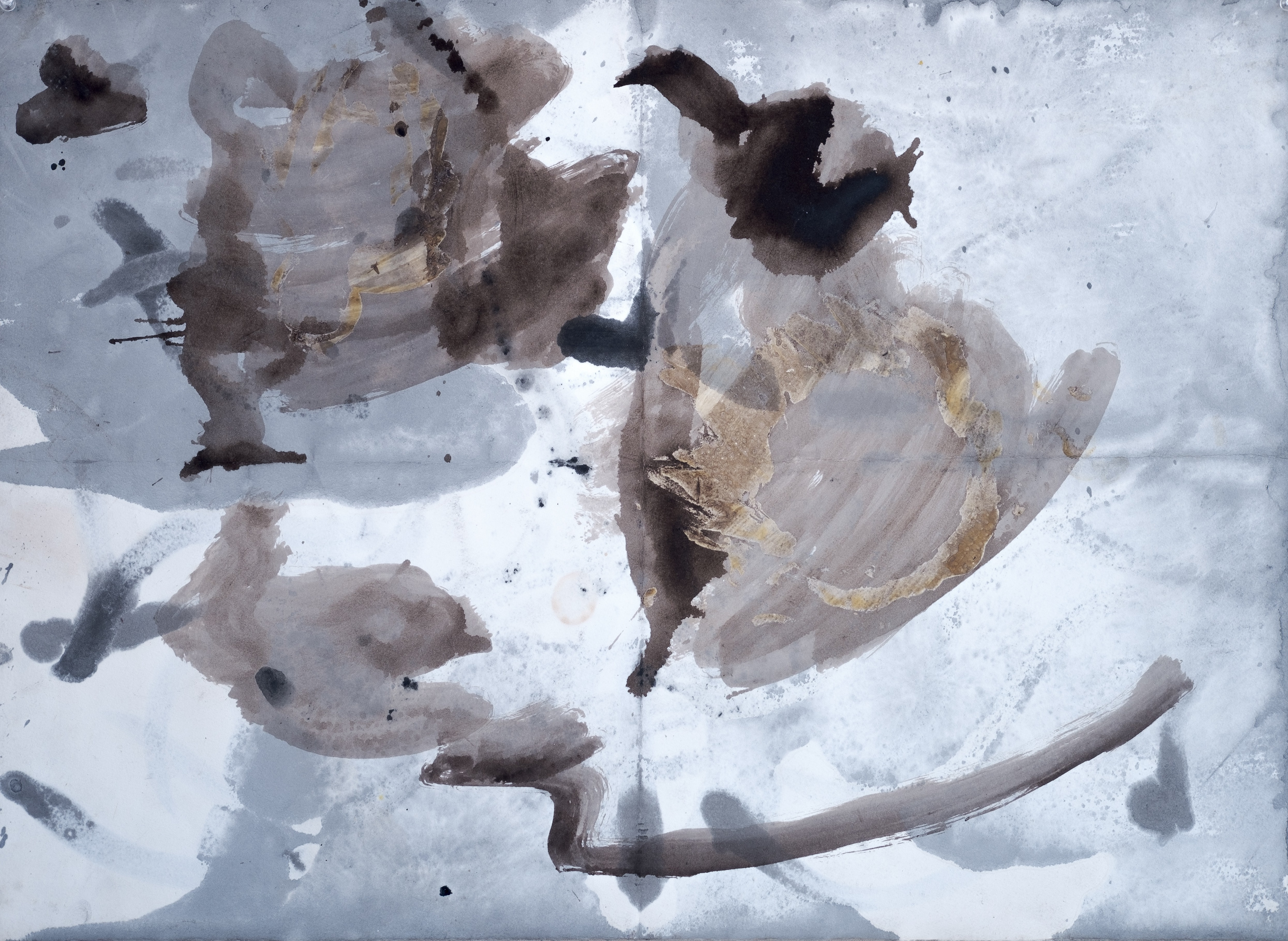 "Not yet III", 2017  |  Mixed media on paper  |  21.5" x 29.5"