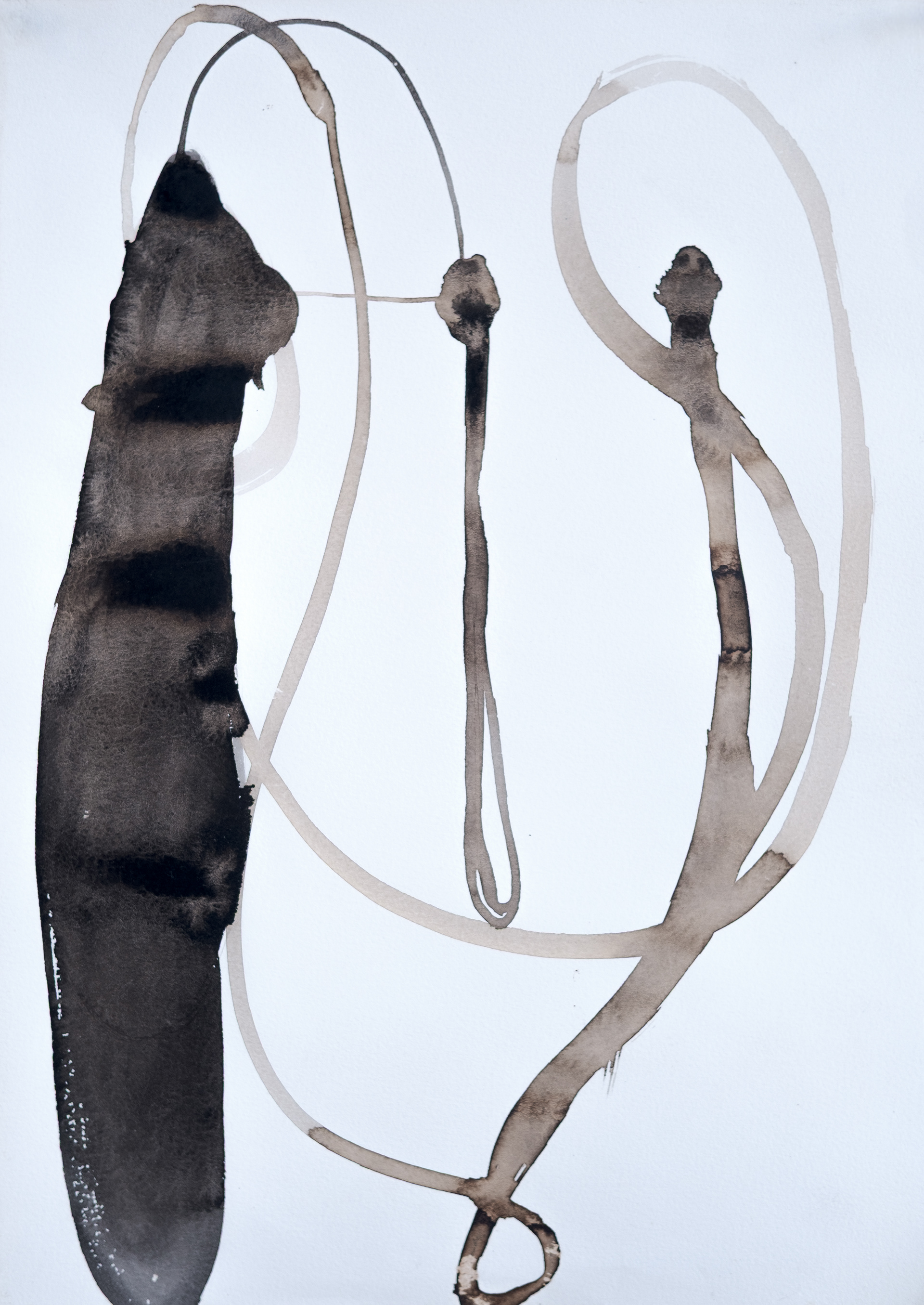 "Alchemical processes VI", 1993  Mixed media on paper 14" x 10"