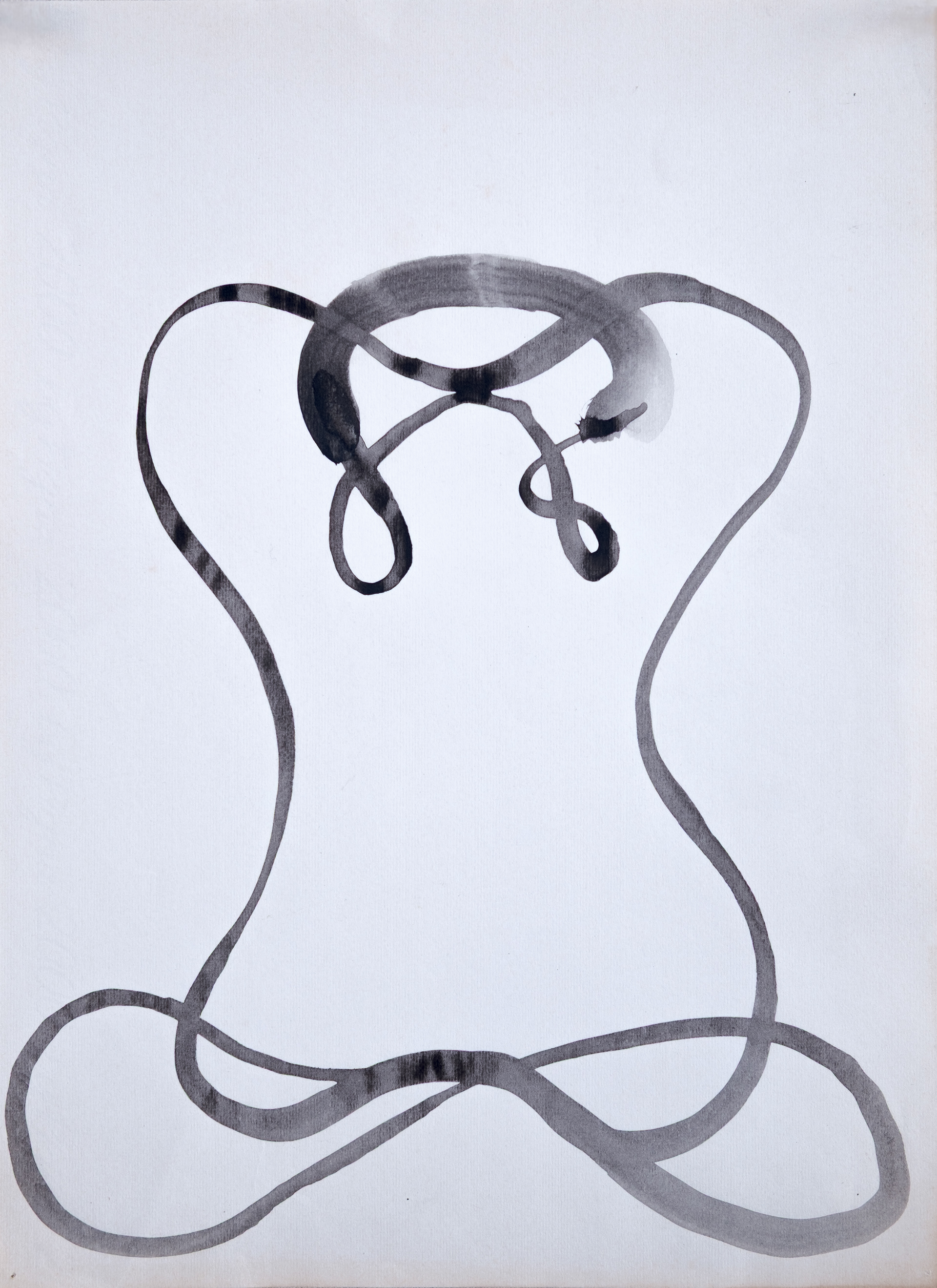 "Becoming IV", 1992  Acrylic on paper 12.8" x 9.3"