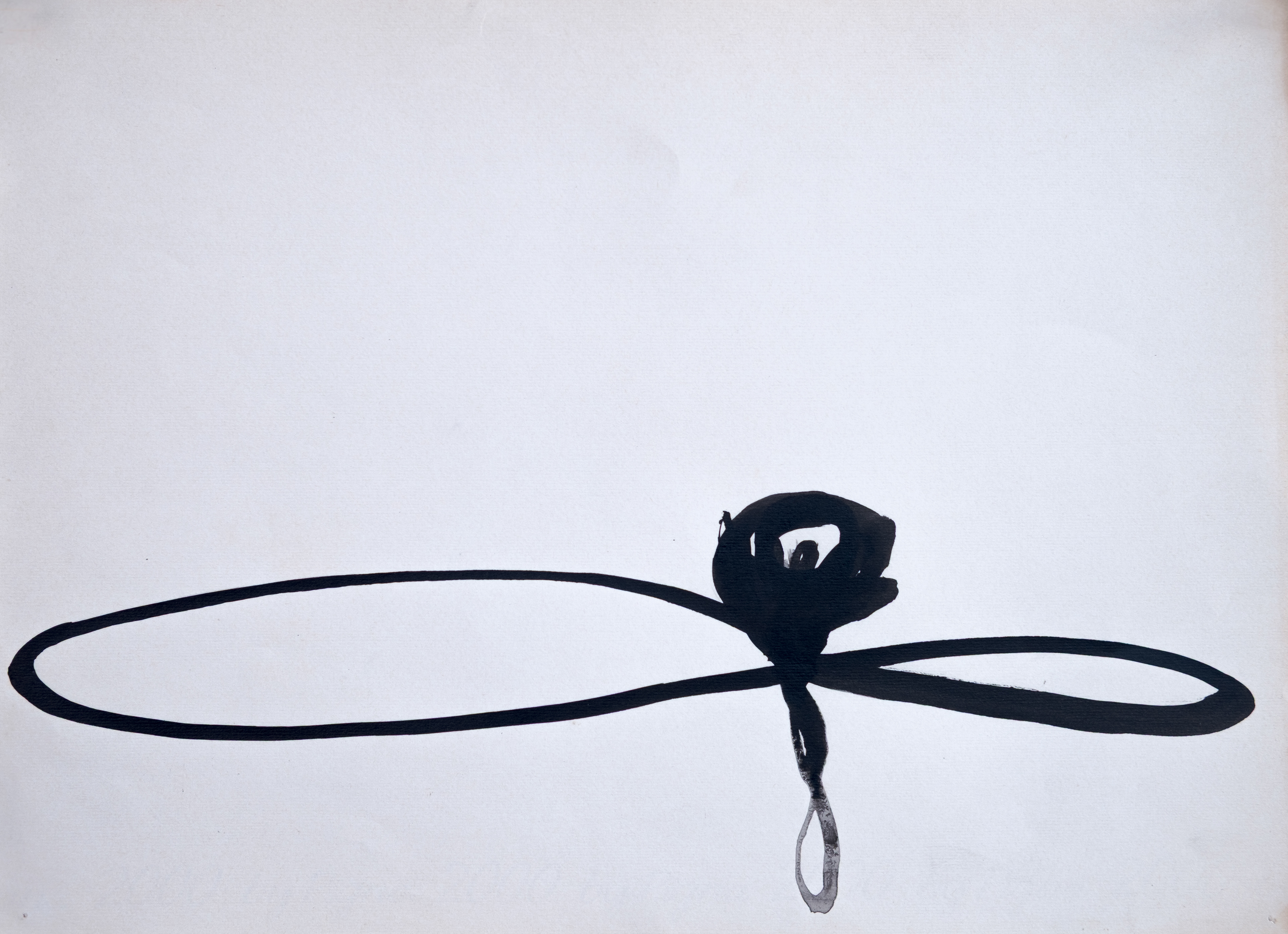 "Becoming II", 1992  Acrylic on paper 9.3" x 12.8"