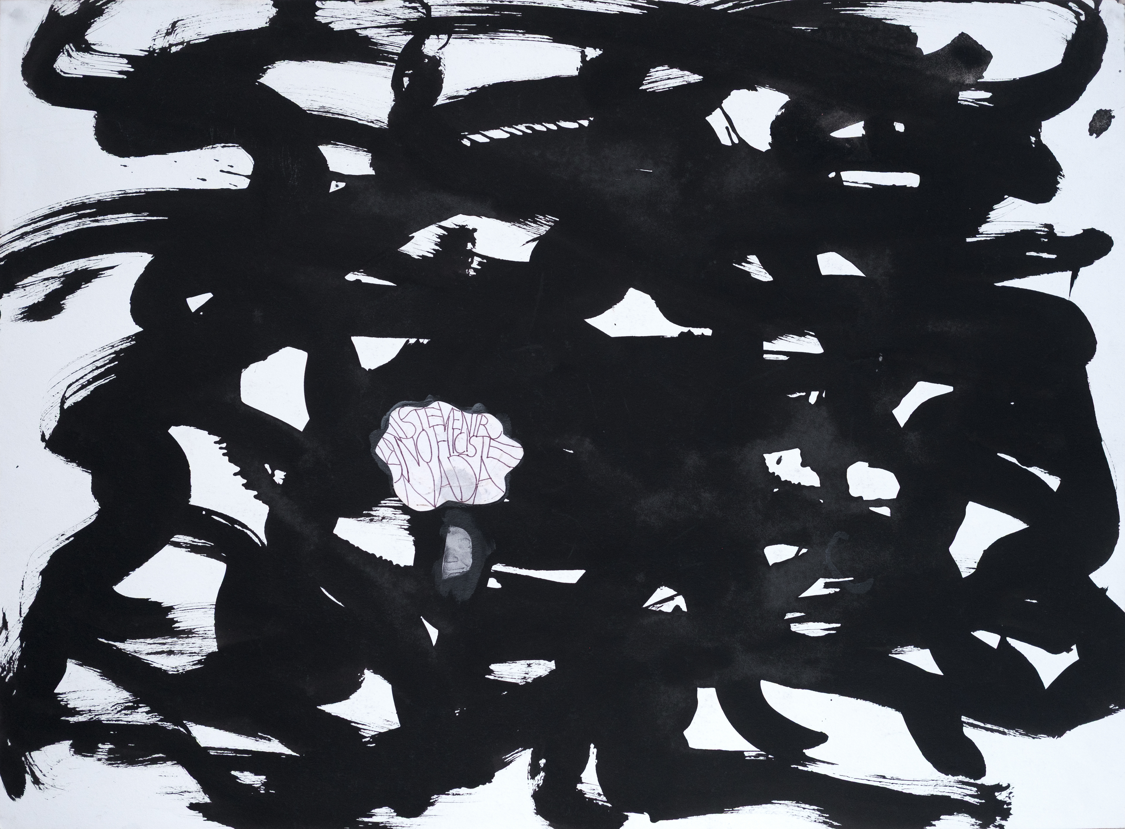"Lo viste venir y no hiciste nada", 2011 | Acrylic, collage and graphite on paper | 22.5" x 30"