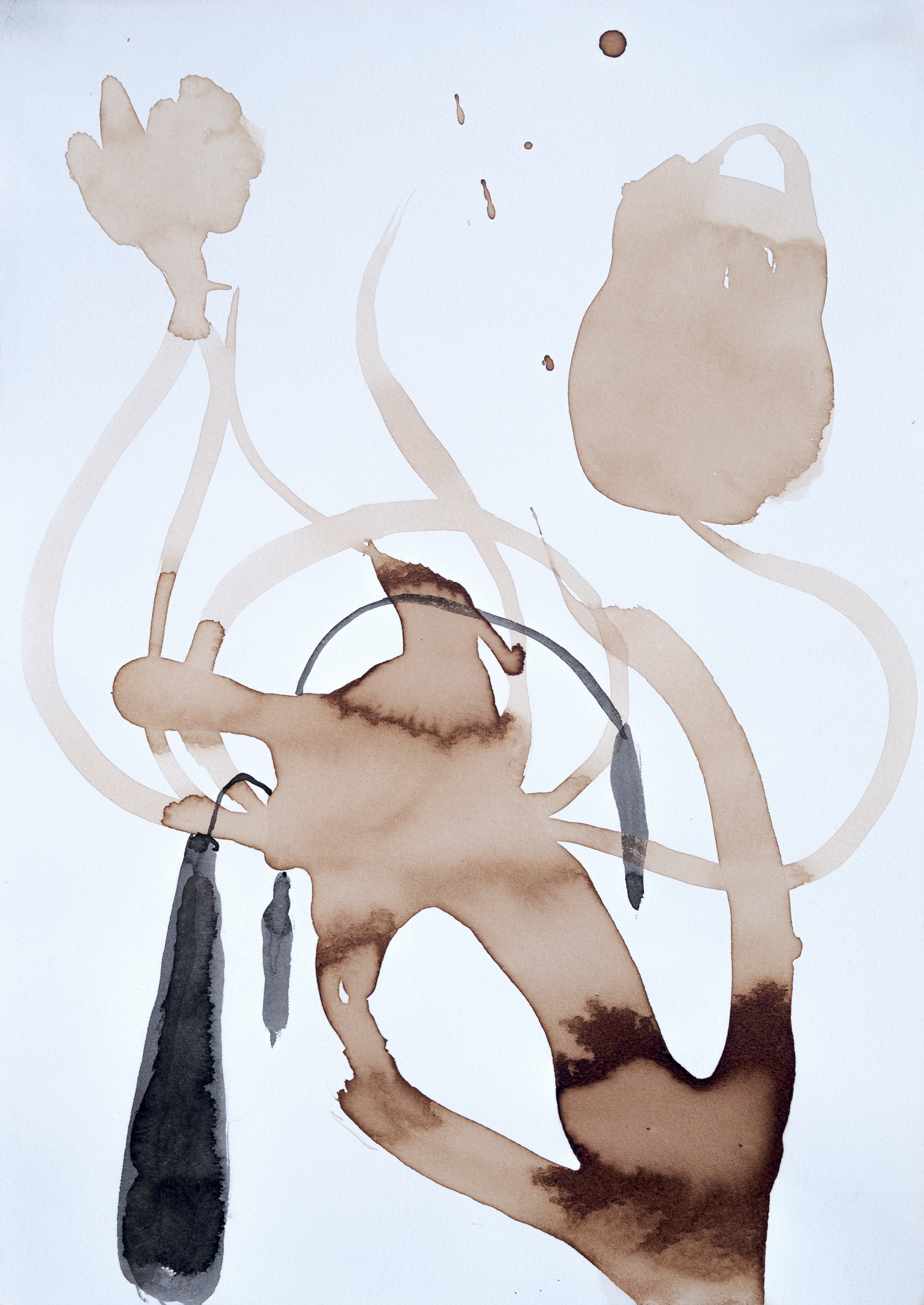 "Alchemical processes IV", 1993  |  Mixed media on paper  |  14" x 10"