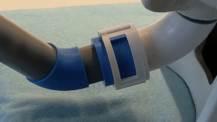 Prototype 3D printed swivel mechanism.