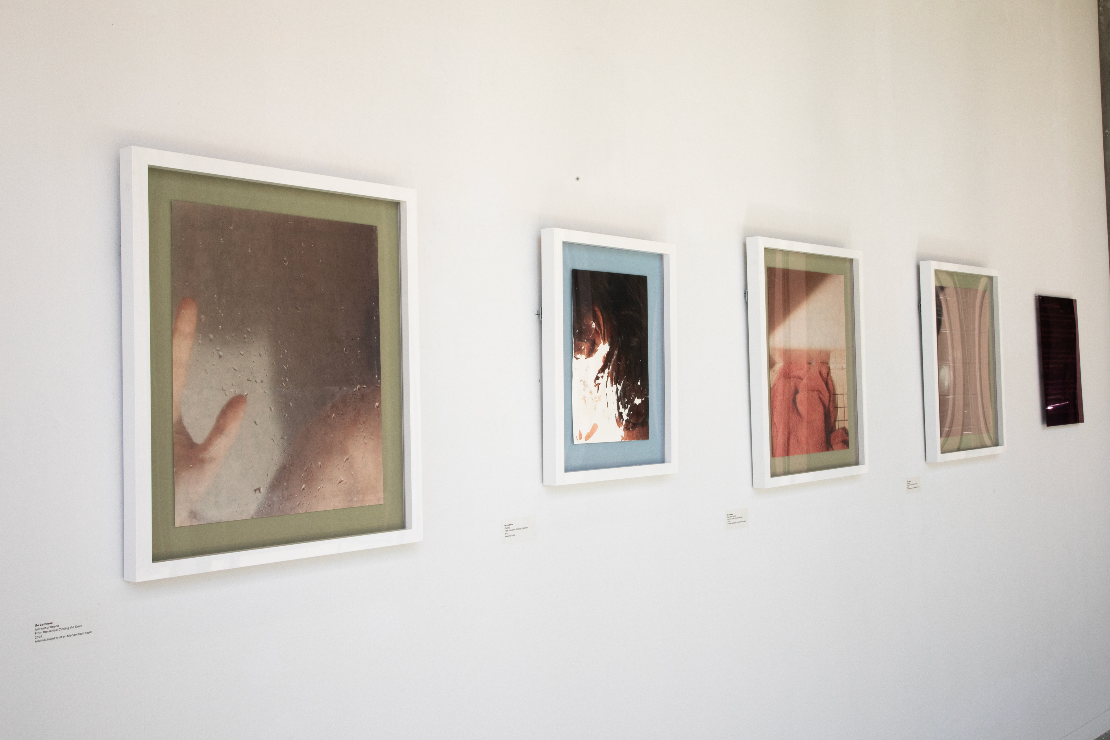 3 Hiromi Prints, 1 Bleach Print and Pink Laser Engraved Mirror