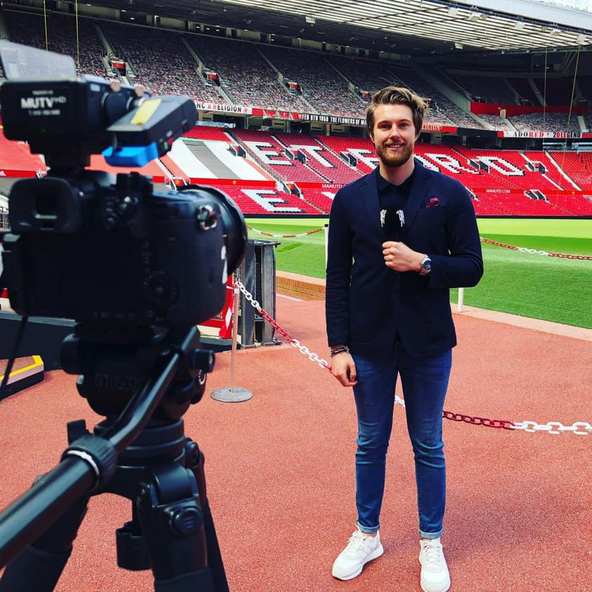 Reporting from Old Trafford for MUTV. What a place!