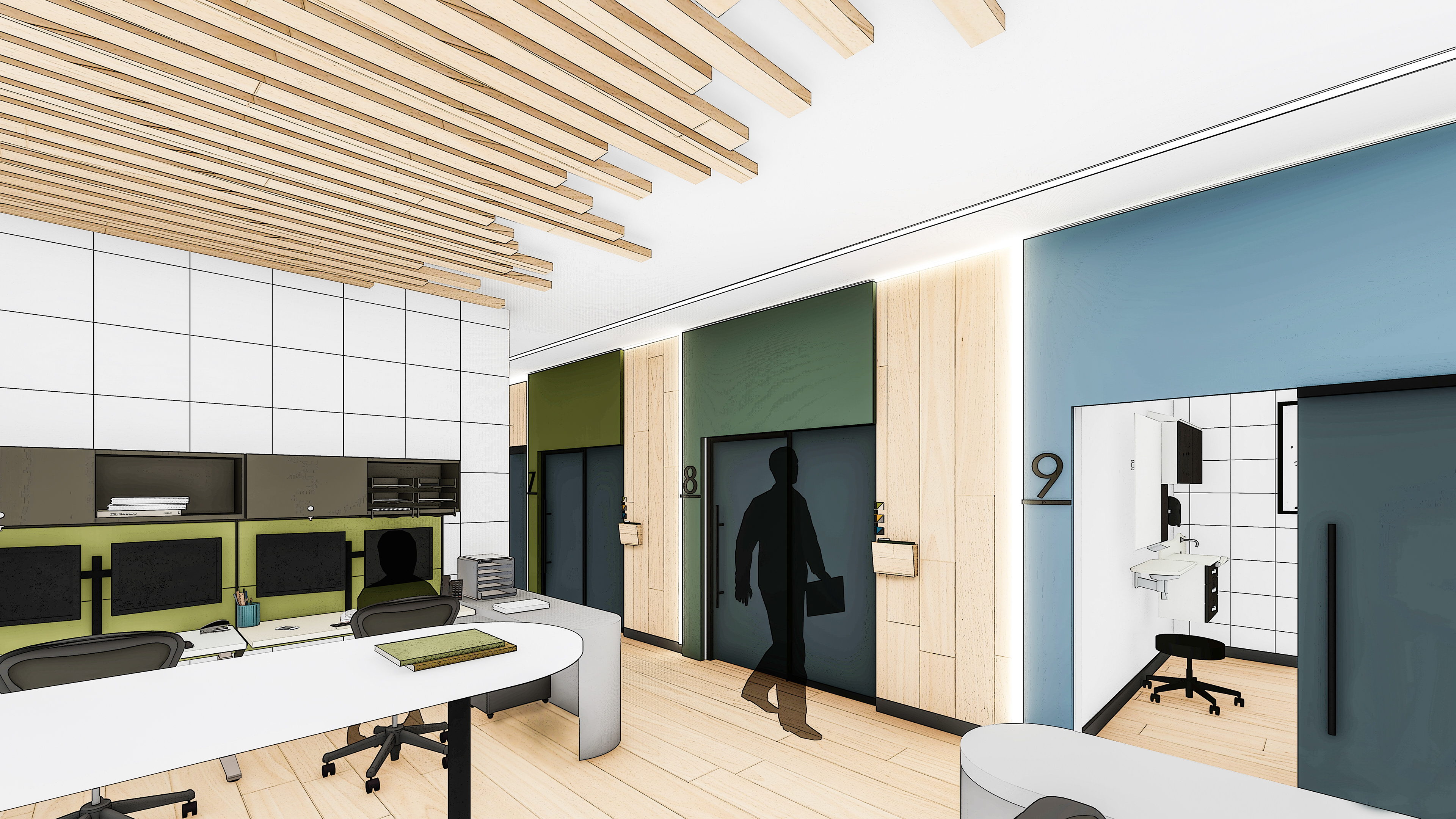 Nurse's Station + Exam Rooms