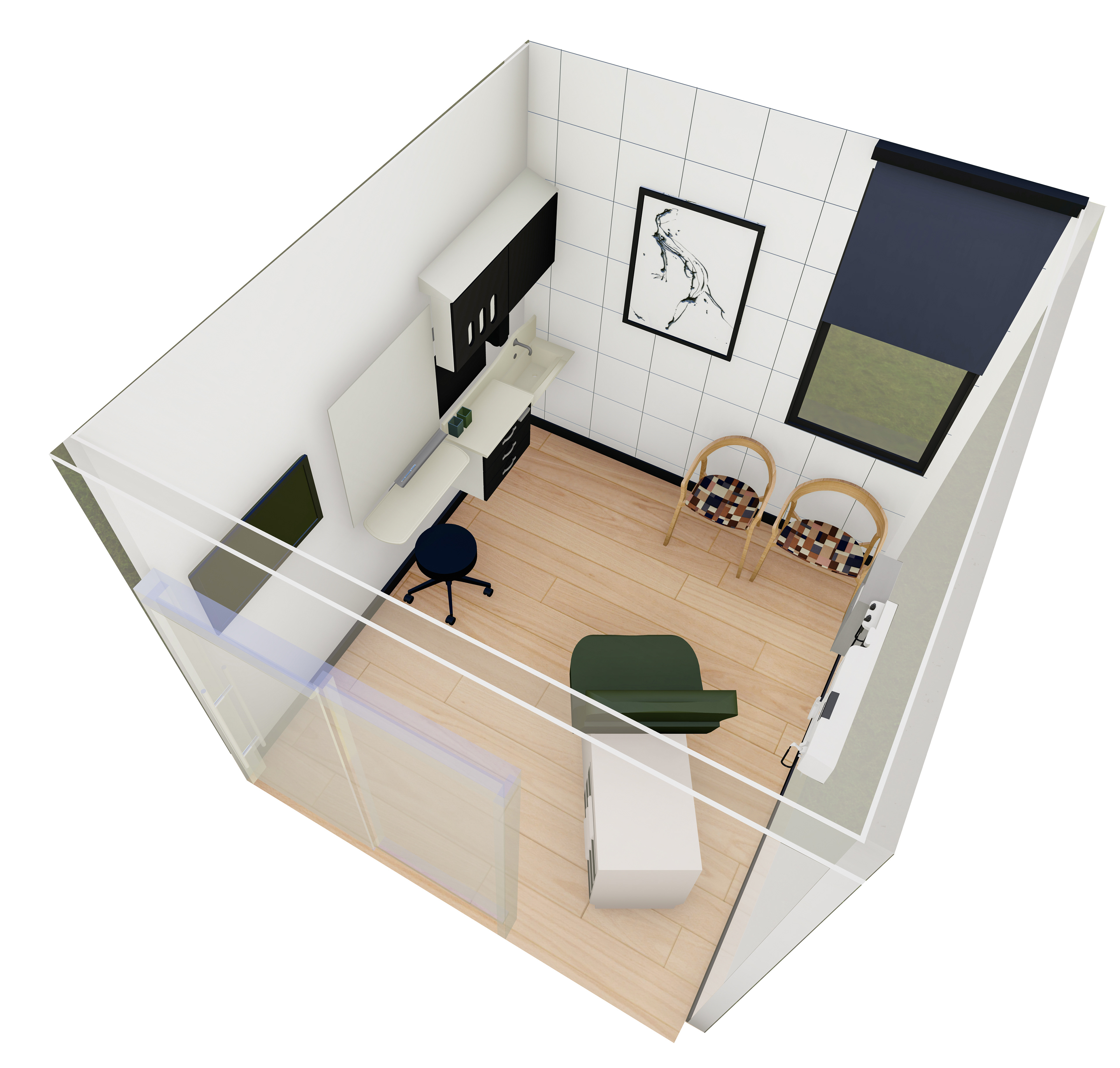 Exam Room Axonometric