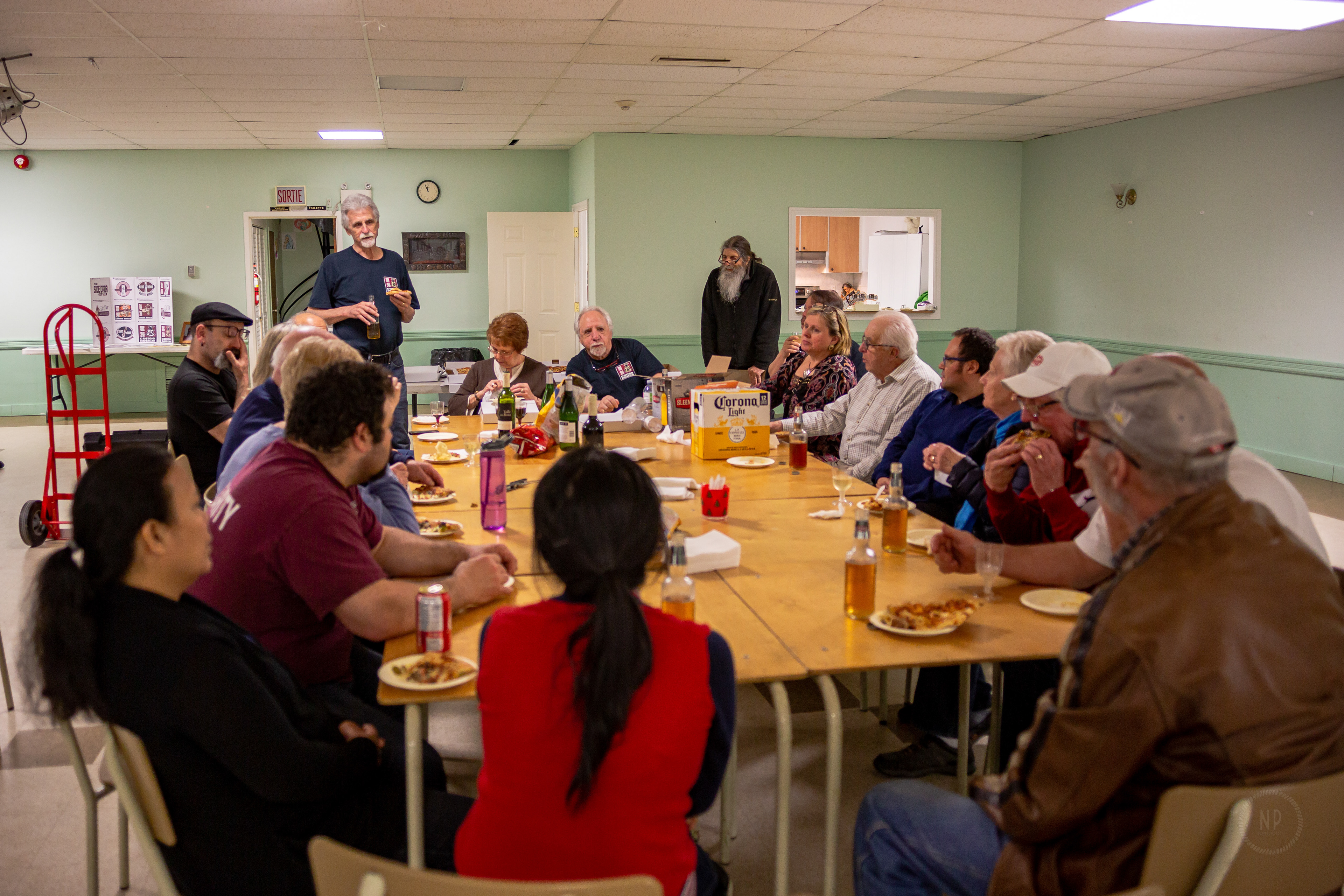 Thanks to all the volunteers who help set up and clean up every month!