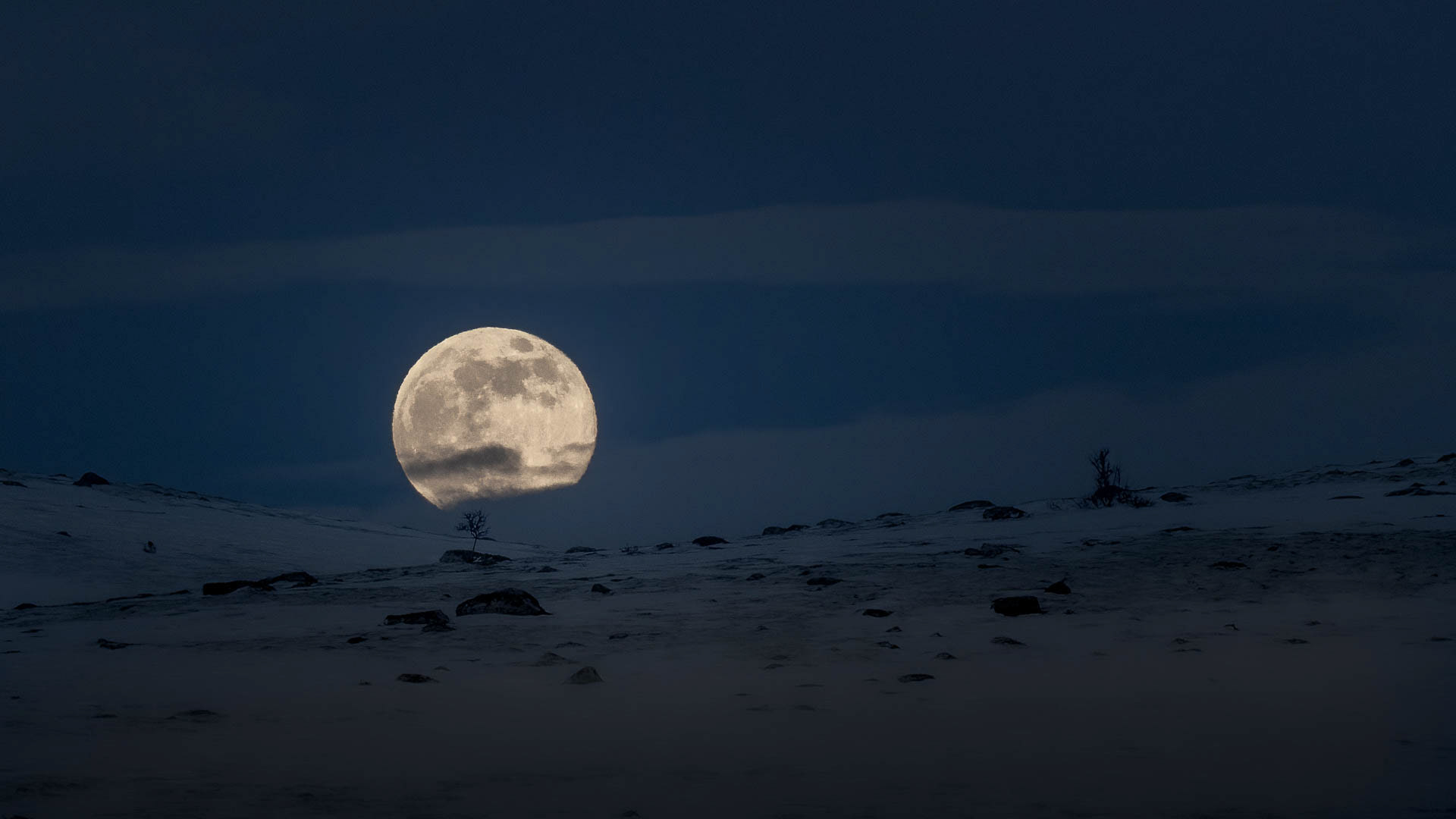 Full moon - Alvdal vestfjell, Norway