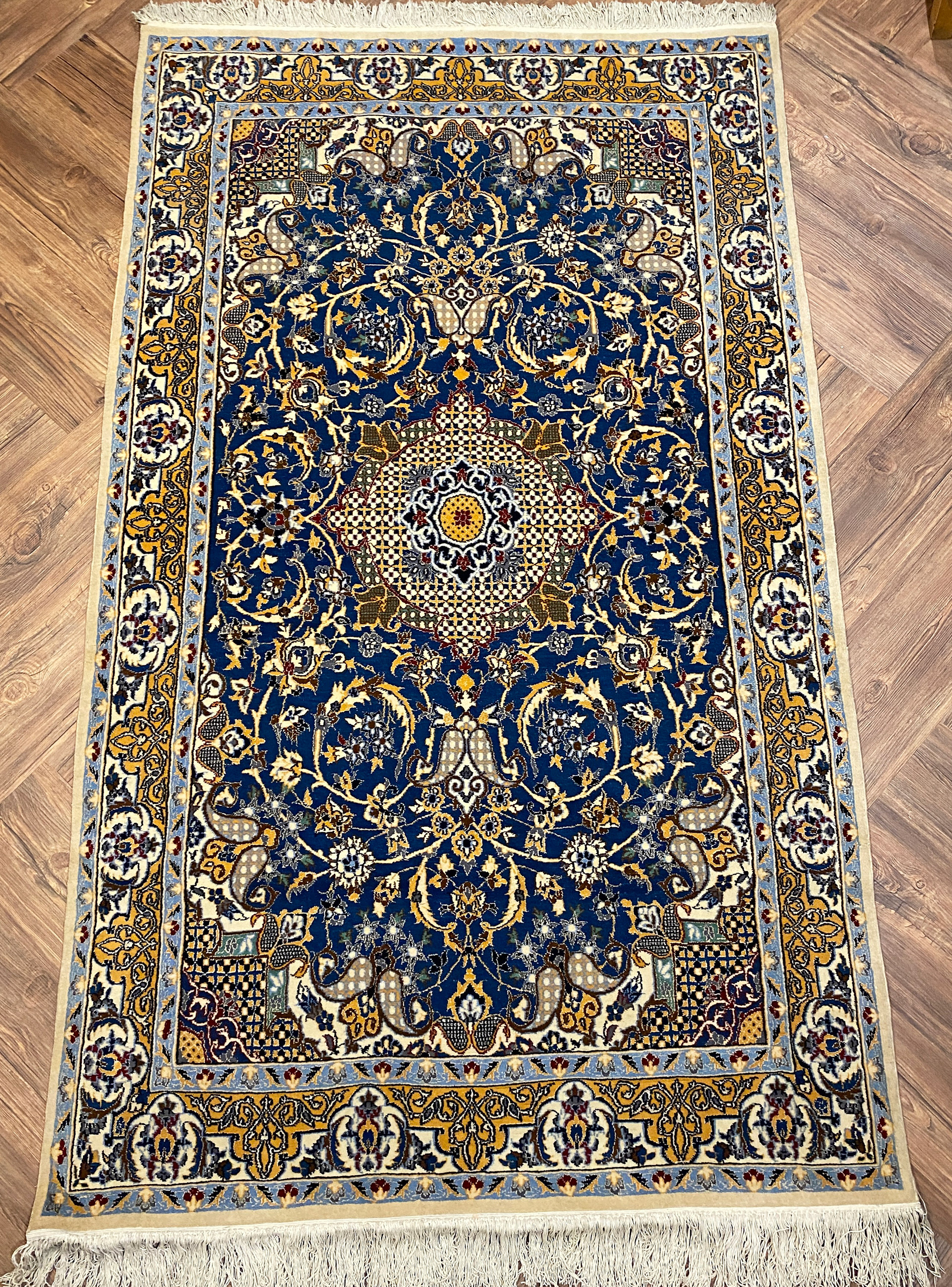 AS1263-93 - Persian Nain Wool - 122 x 206 cm