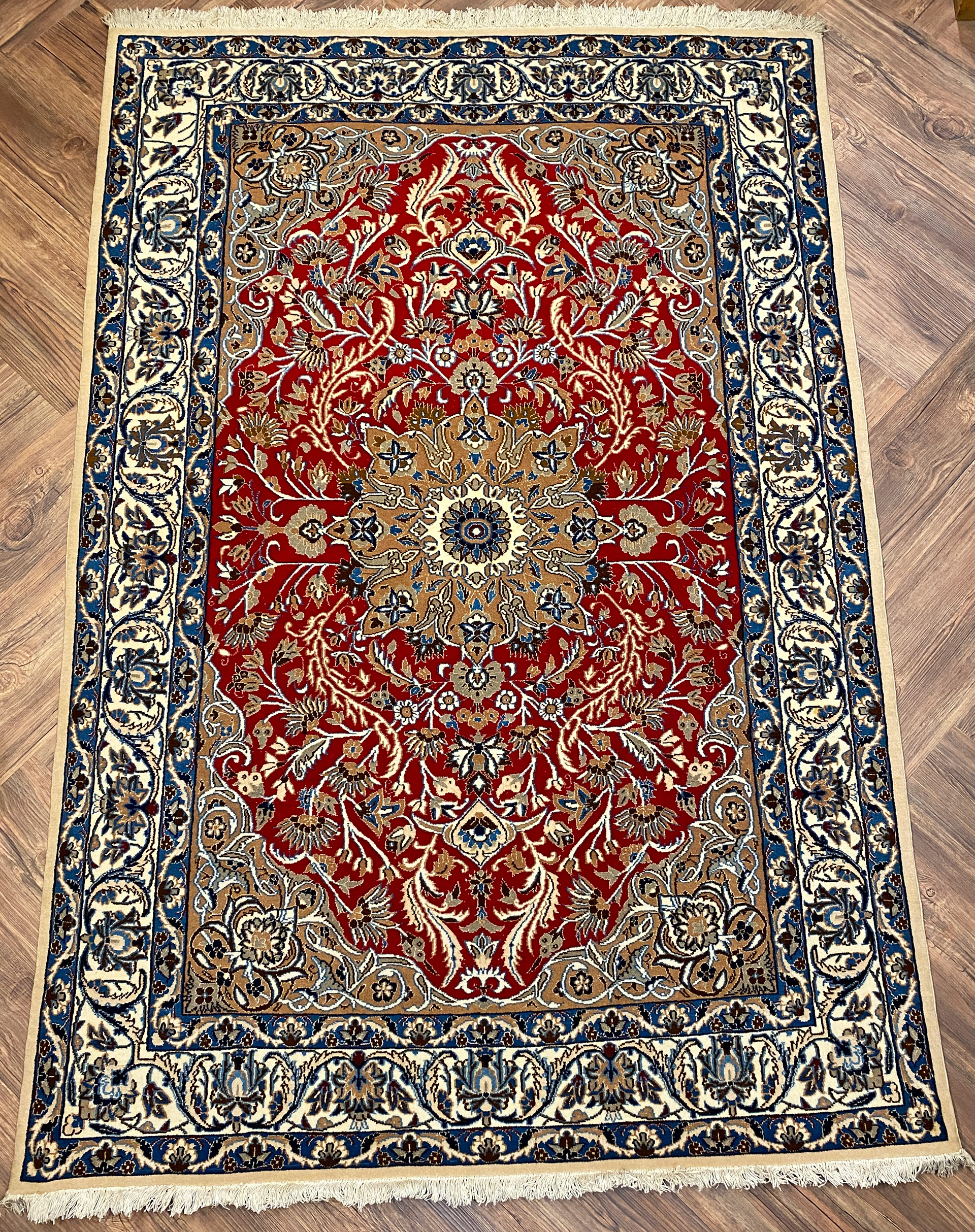 AS21-244 - Persian Nain W&S - 133 x 195 cm