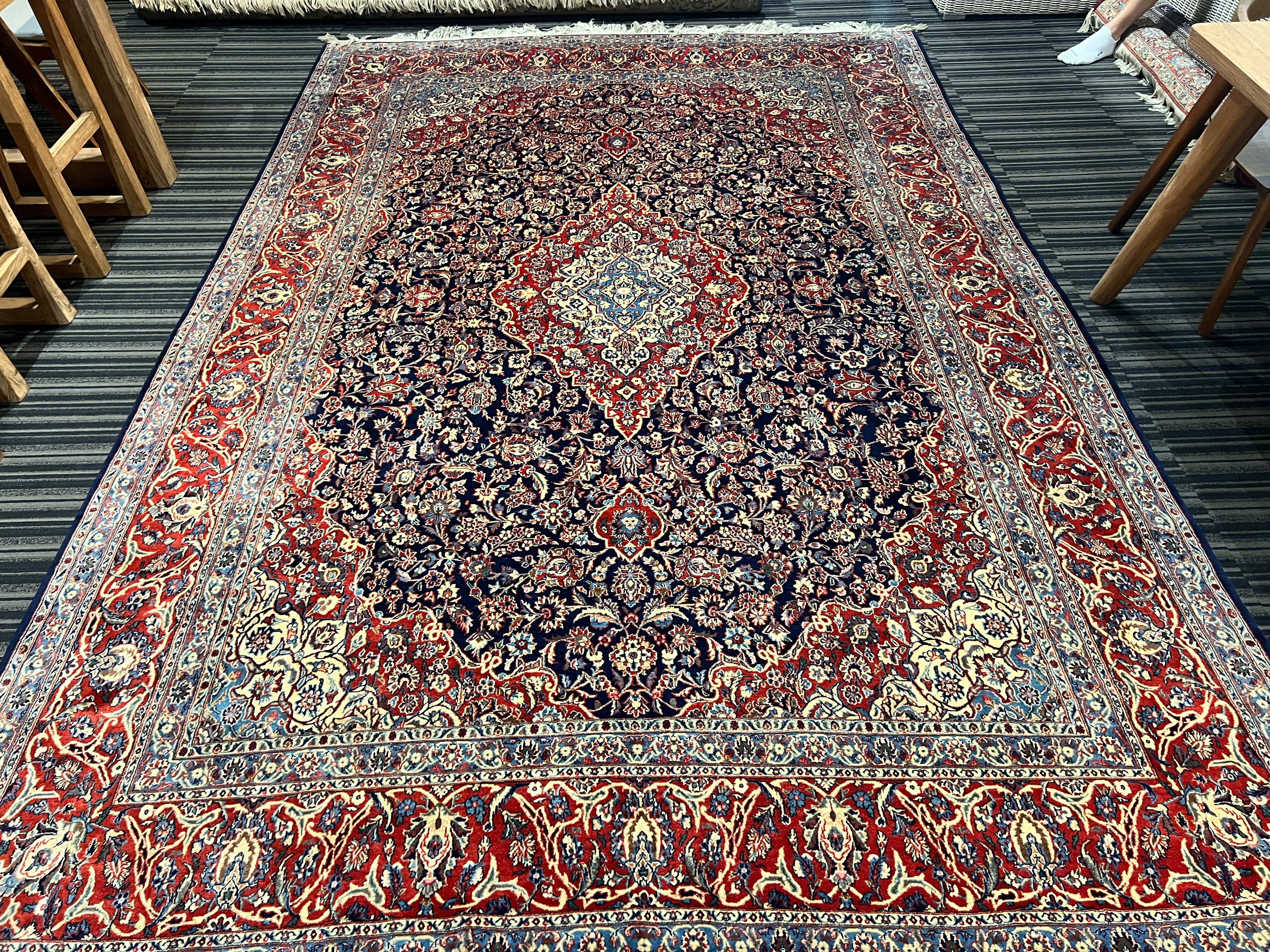 AS256-290 - Persian Kashan Wool - 275 x 374 cm