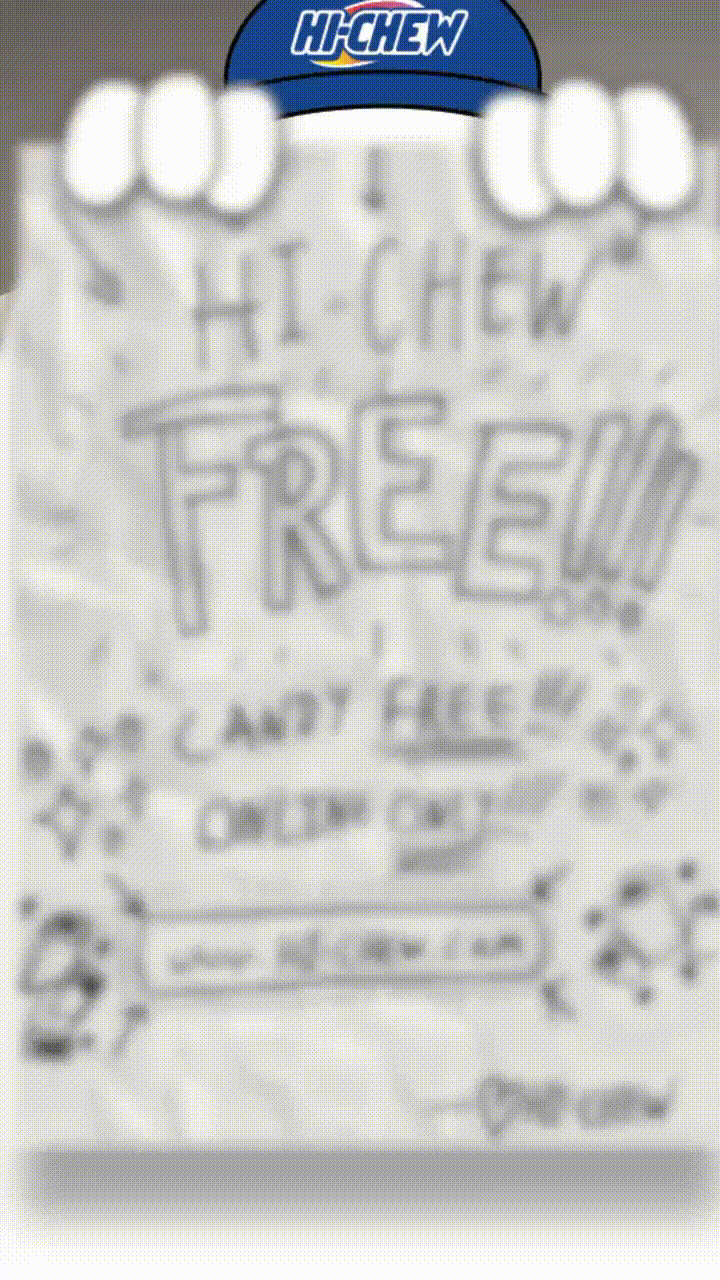CHEWWWWWWWWWWWWWW (Translation: LAST DAY FREE CANDY CHEW TO ENTER!!!)