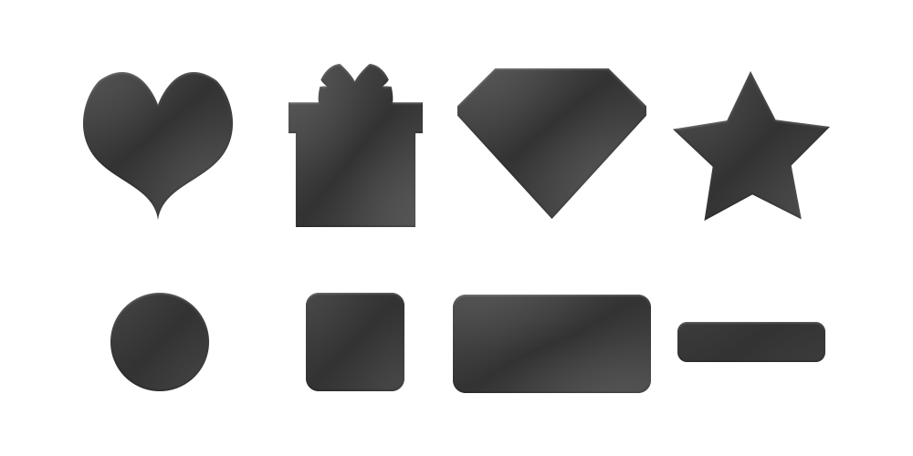 Scratch Off Shape Examples